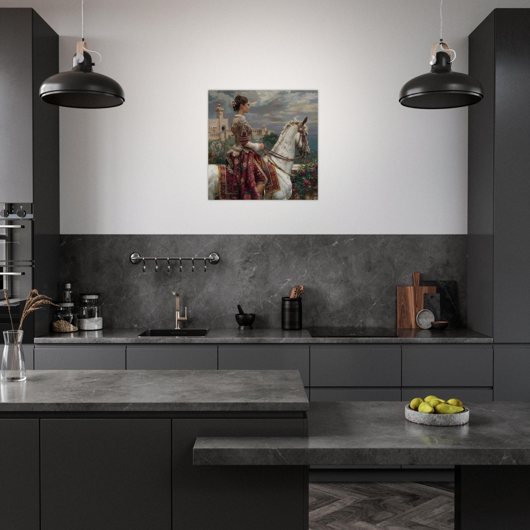 Aluminum Print Square - Romanticism art style culture of Spain 4 - Shop Ai Art WebShop - Digital Art online Store