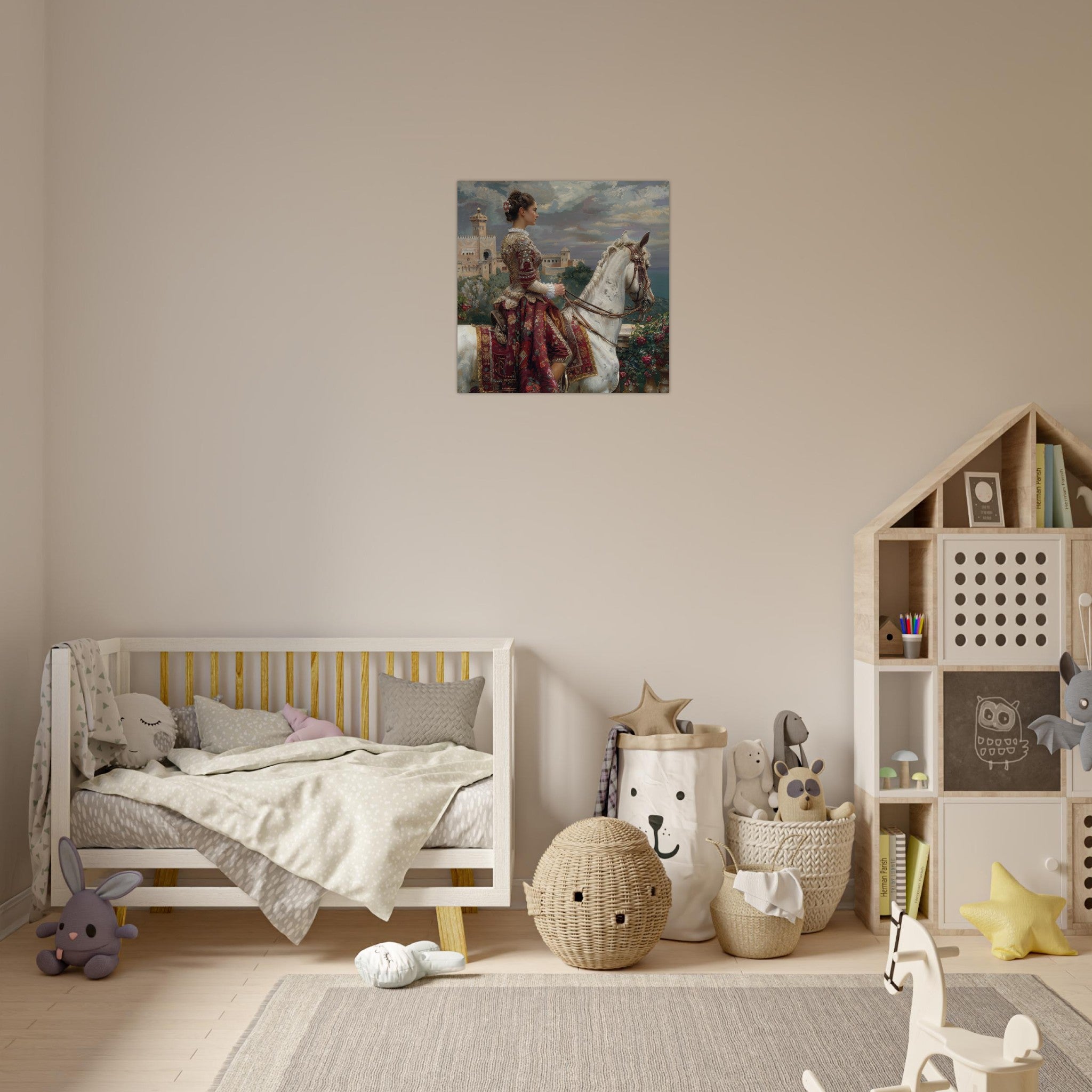 Aluminum Print Square - Romanticism art style culture of Spain 4 - Shop Ai Art WebShop - Digital Art online Store