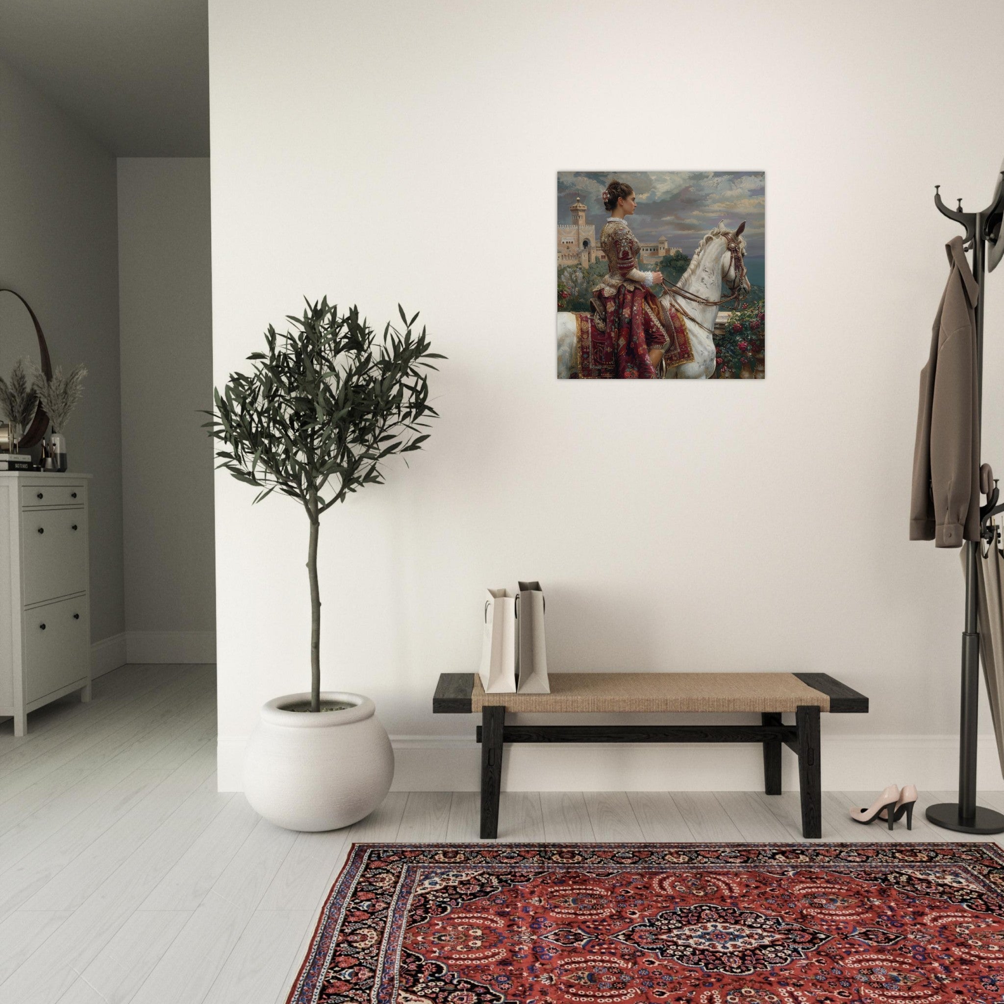 Aluminum Print Square - Romanticism art style culture of Spain 4 - Shop Ai Art WebShop - Digital Art online Store