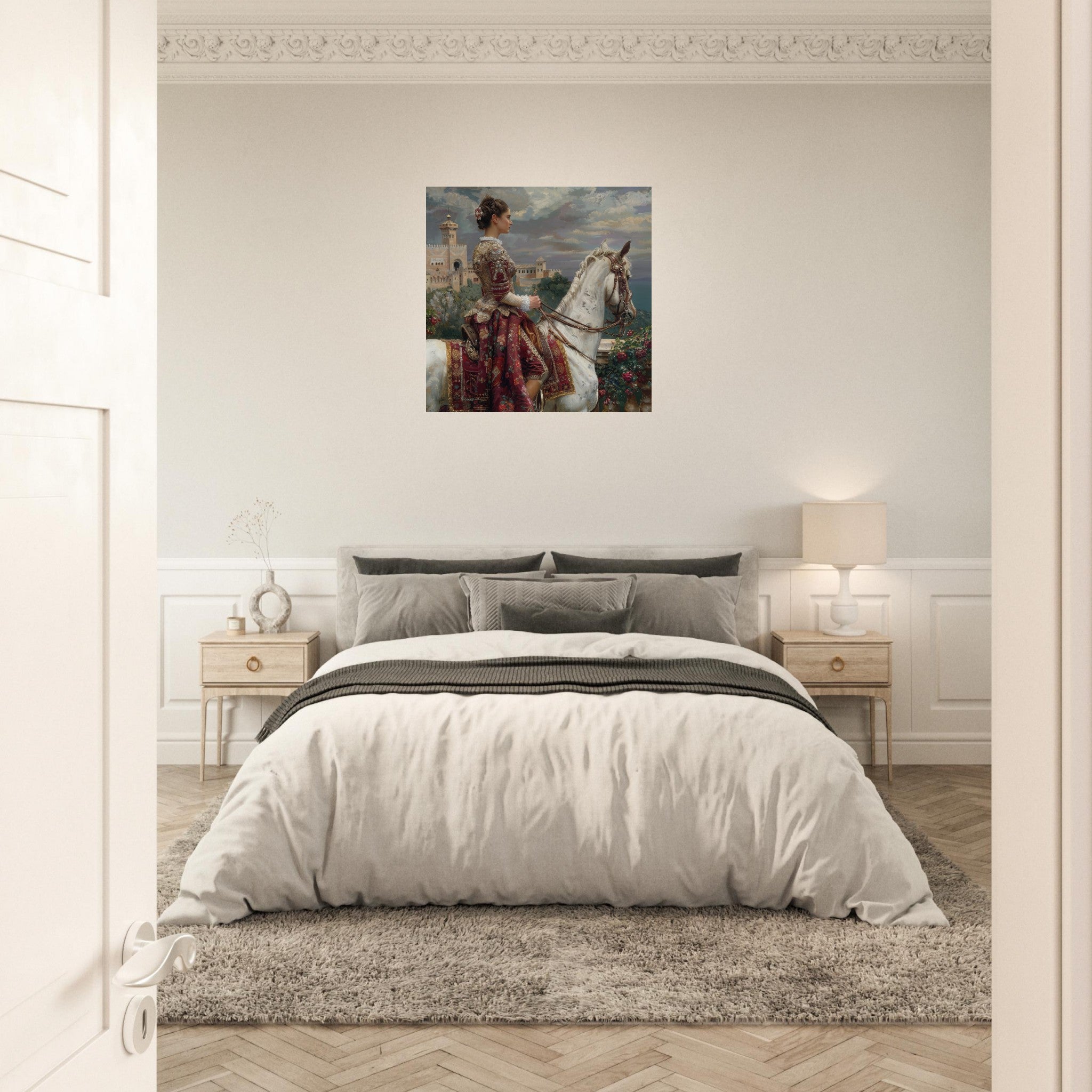 Aluminum Print Square - Romanticism art style culture of Spain 4 - Shop Ai Art WebShop - Digital Art online Store