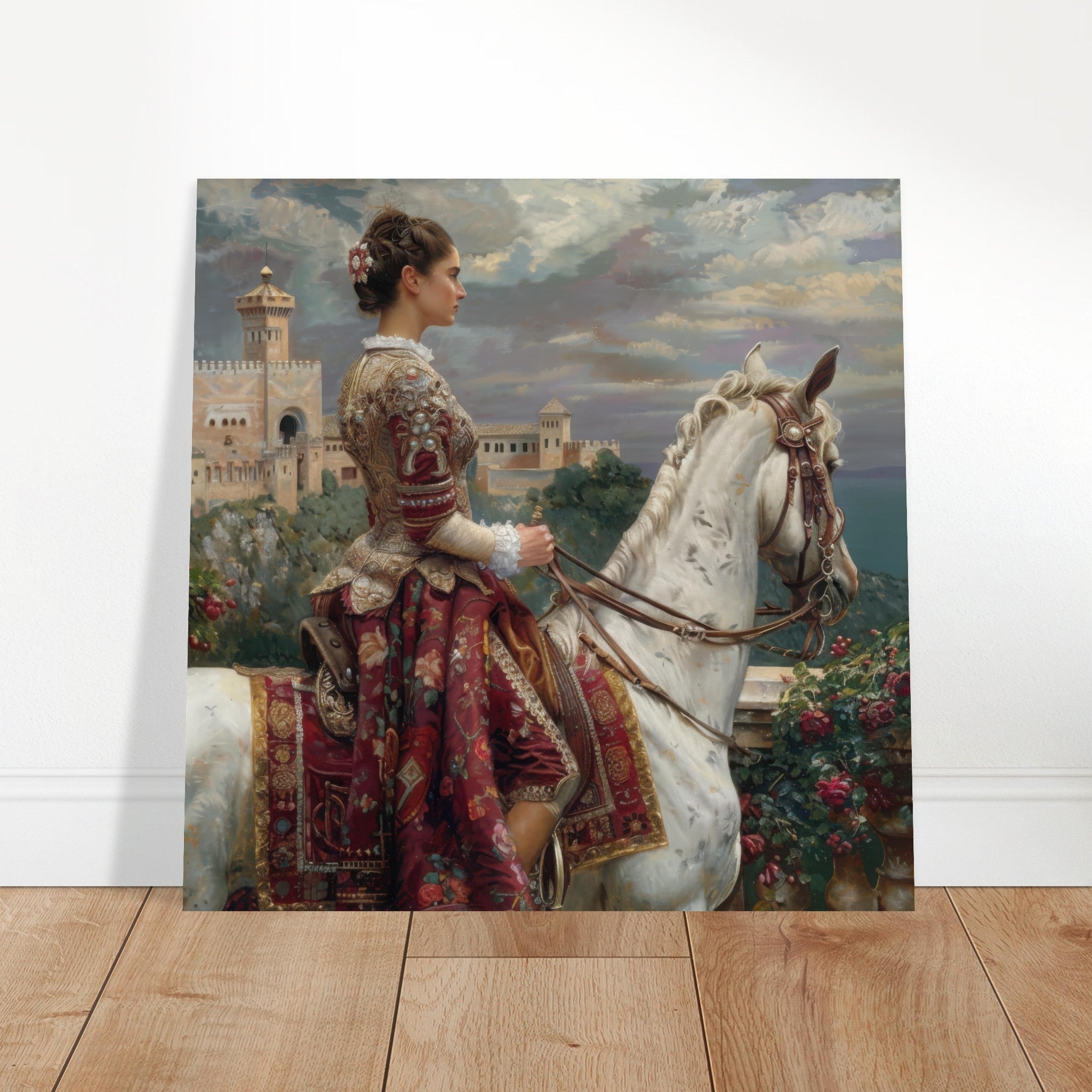 Aluminum Print Square - Romanticism art style culture of Spain 4 - Shop Ai Art WebShop - Digital Art online Store