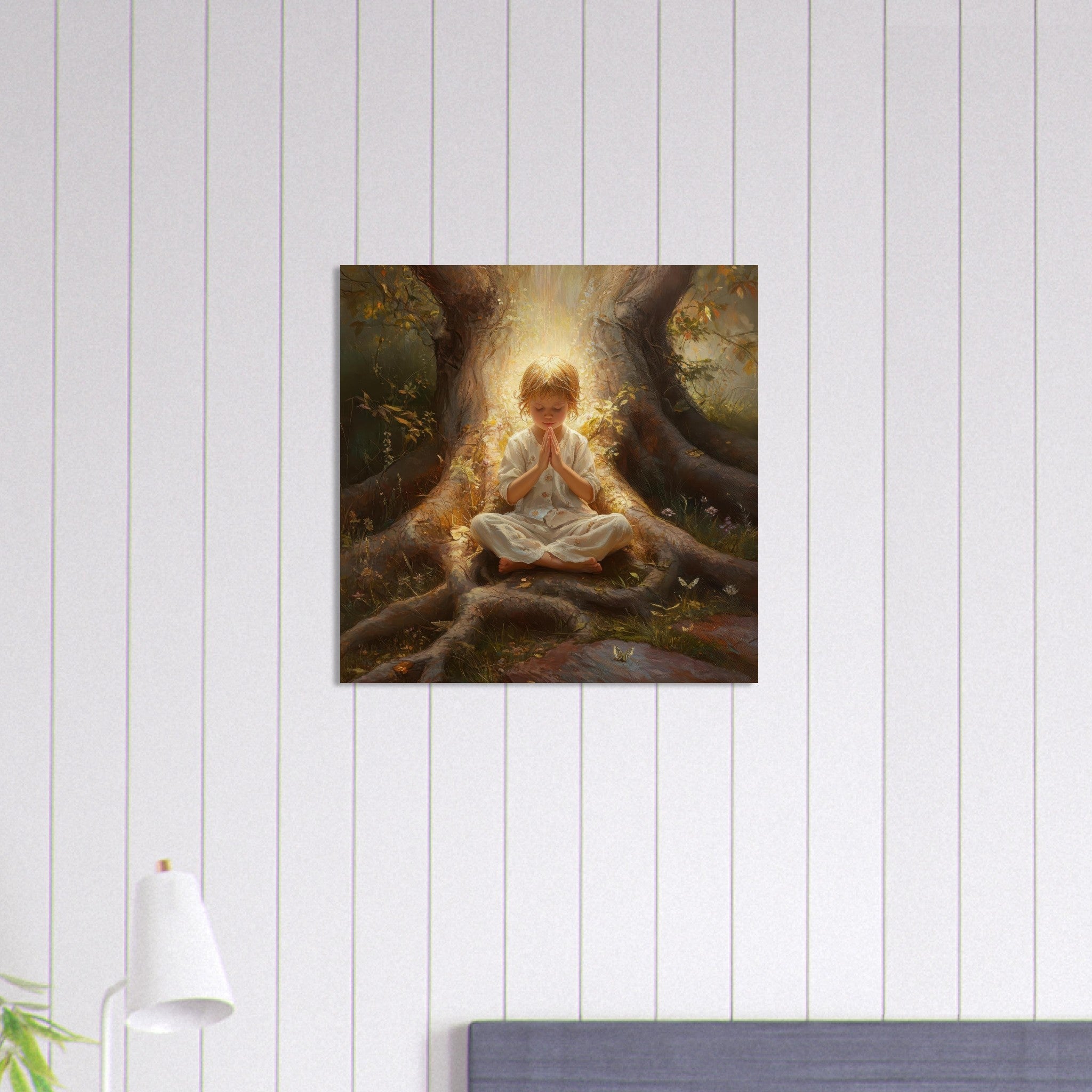 Aluminum Print Square - Spiritual Development in Childhood 4 - Shop Ai Art WebShop - Digital Art online Store