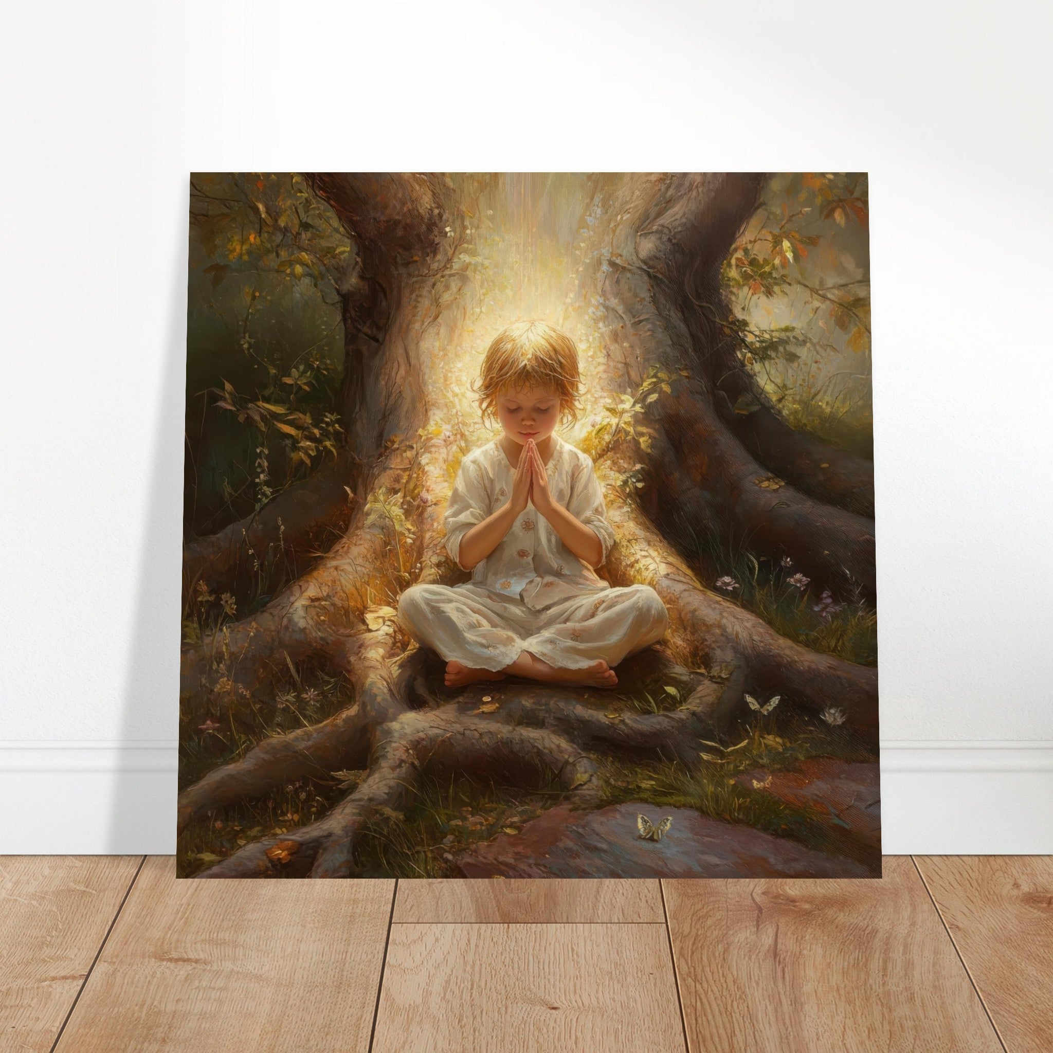 Aluminum Print Square - Spiritual Development in Childhood 4 - Shop Ai Art WebShop - Digital Art online Store