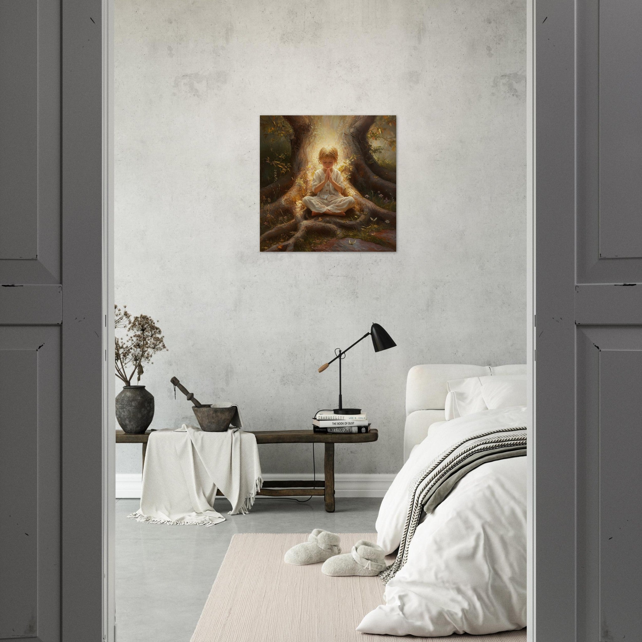 Aluminum Print Square - Spiritual Development in Childhood 4 - Shop Ai Art WebShop - Digital Art online Store