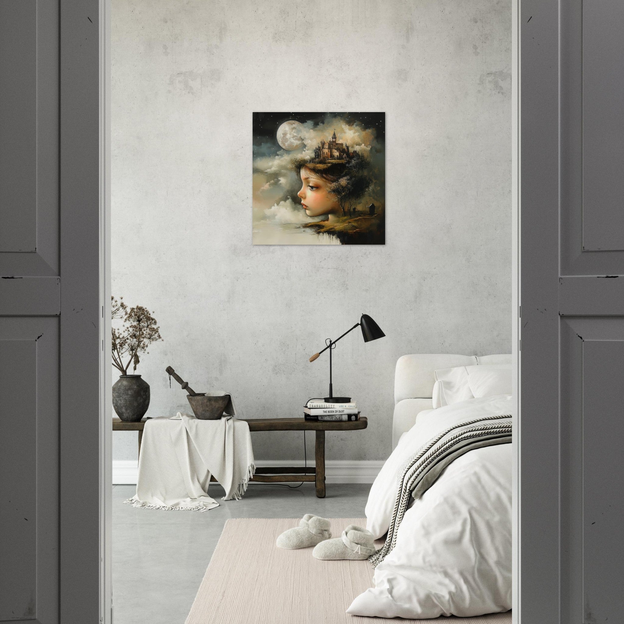 Aluminum Print Square - surrealistic art style 1 - Ai Art Force