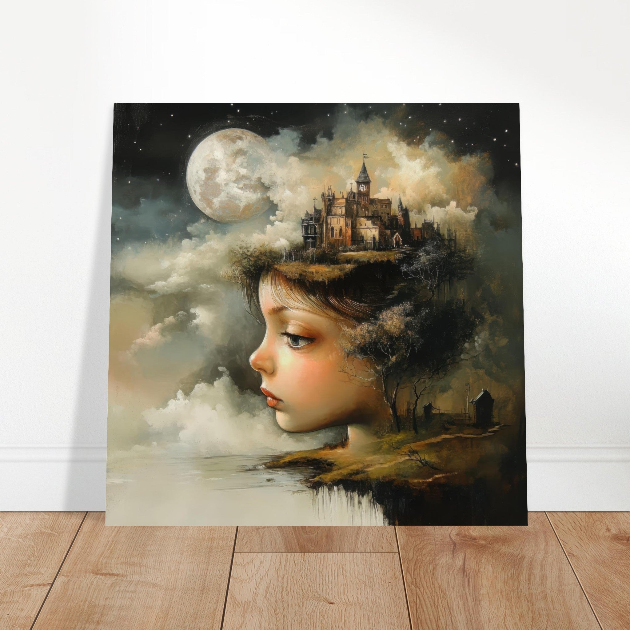 Aluminum Print Square - surrealistic art style 1 - Ai Art Force