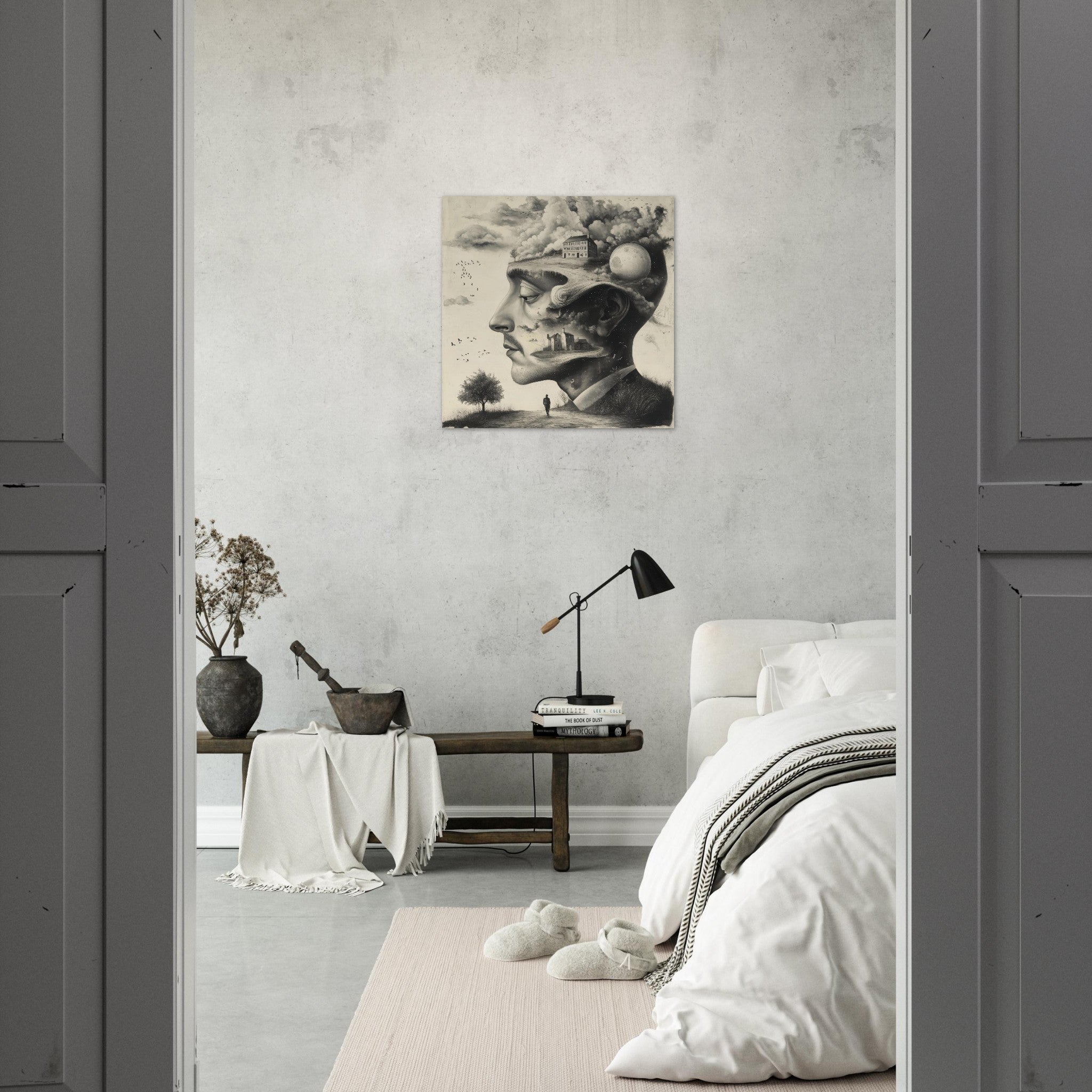 Aluminum Print Square - surrealistic art style 5 - Shop Ai Art WebShop - Digital Art online Store