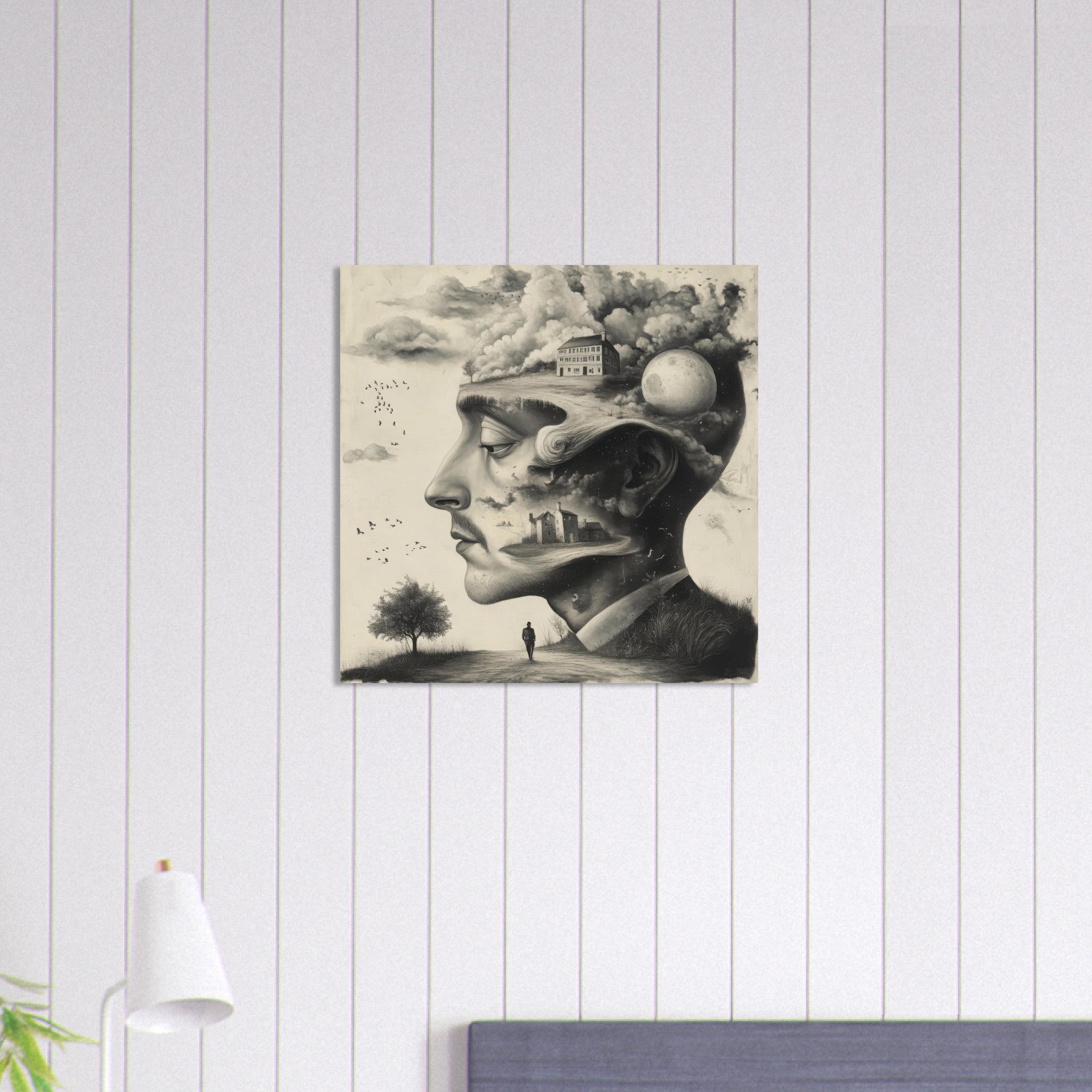Aluminum Print Square - surrealistic art style 5 - Shop Ai Art WebShop - Digital Art online Store