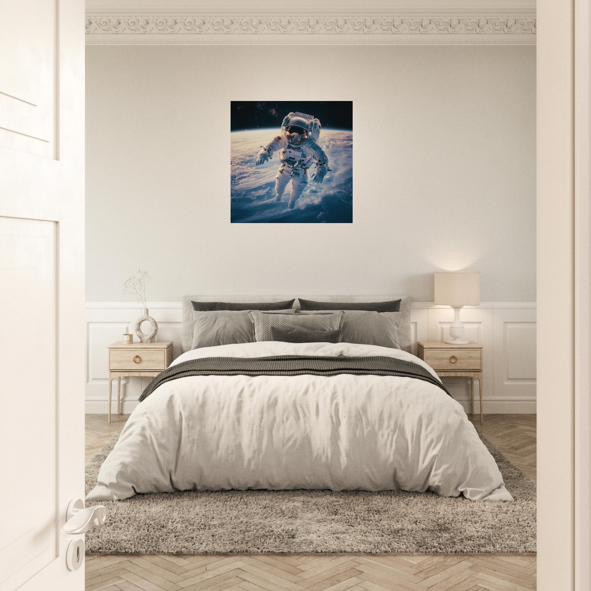 Aluminum Print Square - The psychological challenges of long 3 - Shop Ai Art WebShop - Digital Art online Store