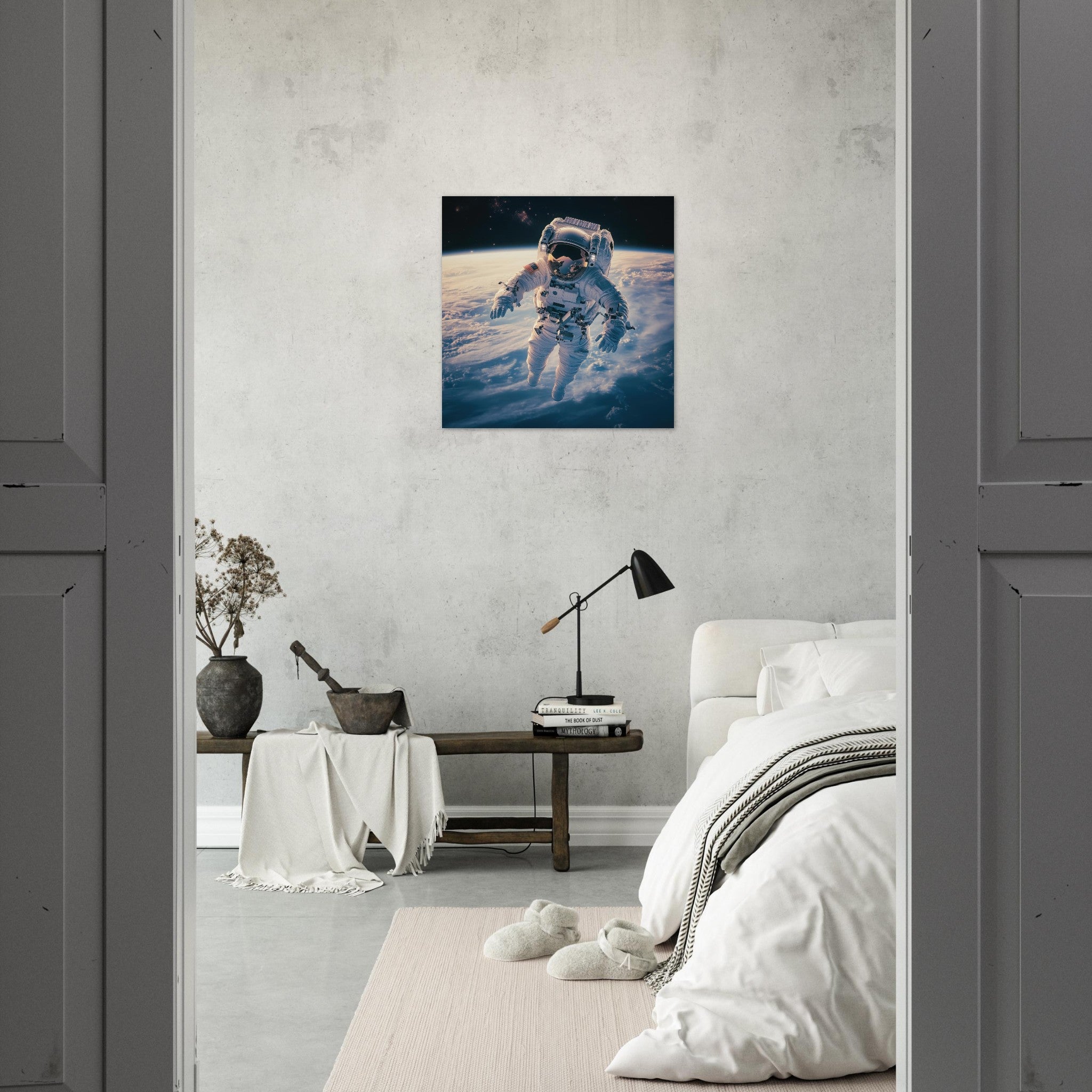 Aluminum Print Square - The psychological challenges of long 3 - Shop Ai Art WebShop - Digital Art online Store