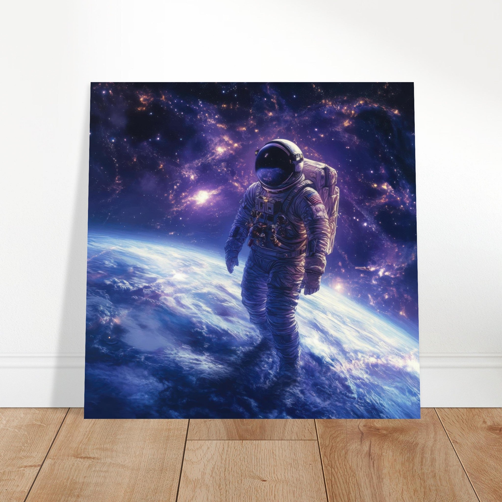 Aluminum Print Square - The role of space exploration in uniting humanit 1 - Shop Ai Art WebShop - Digital Art online Store
