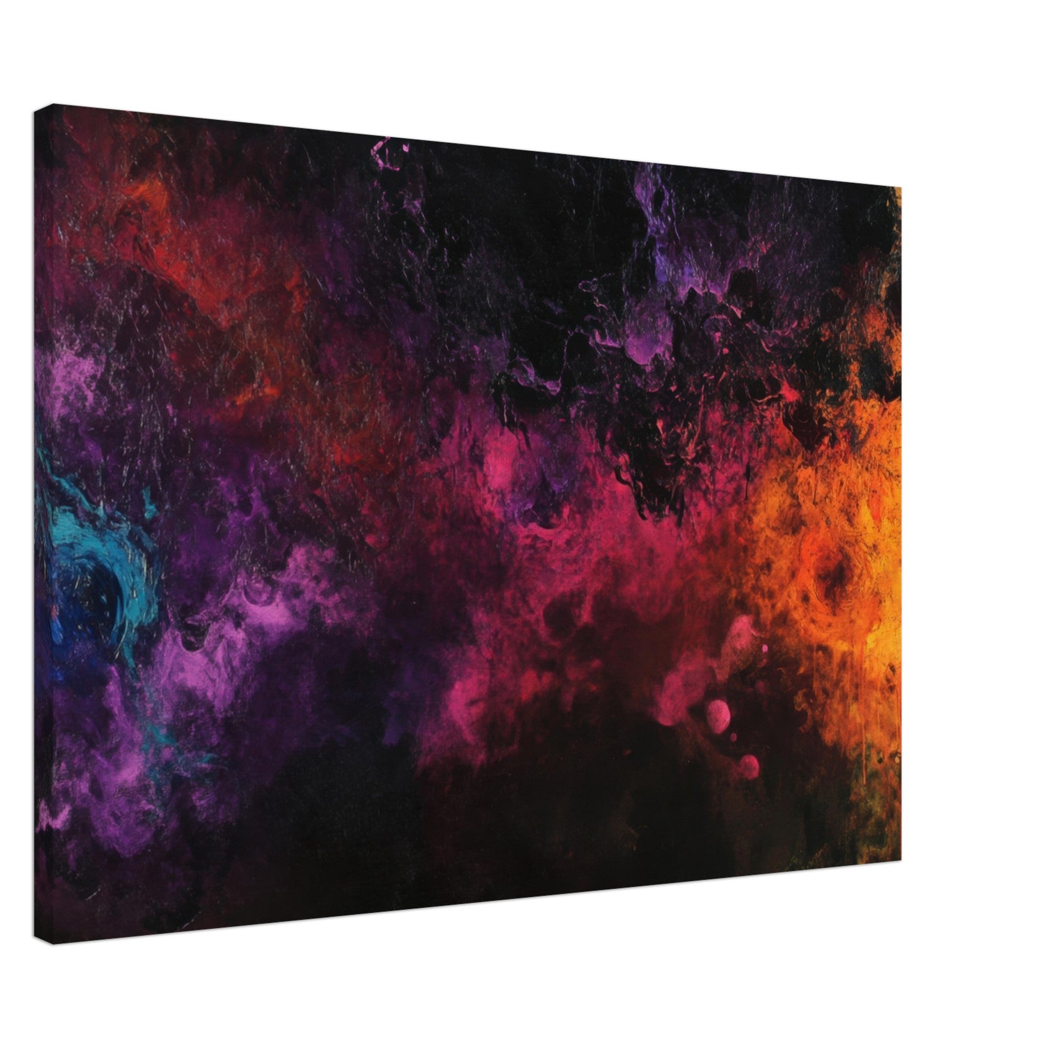 Canvas Landscape - Chromatic Abyss A dark infinite void punctured 2 - Shop Ai Art WebShop - Digital Art online Store