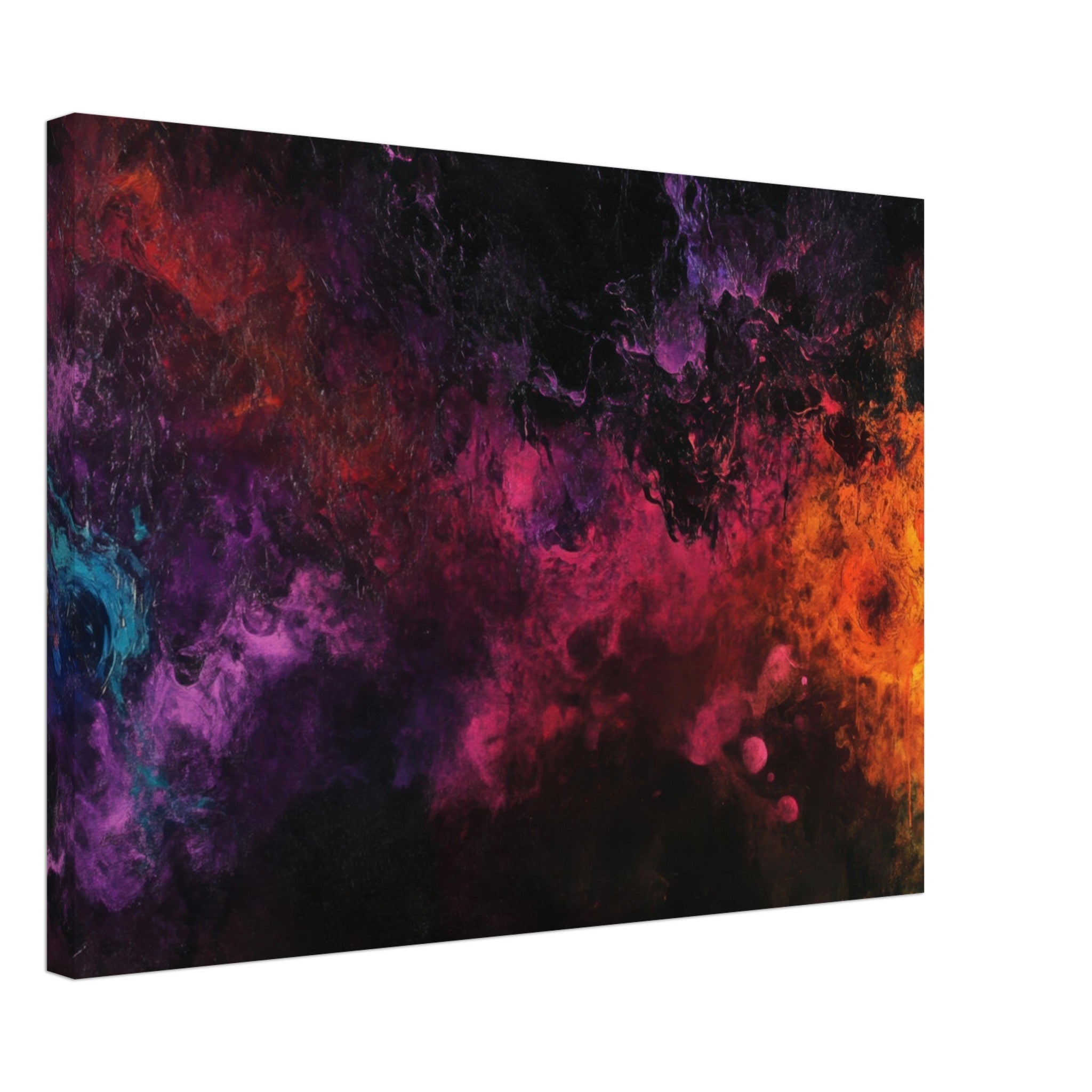 Canvas Landscape - Chromatic Abyss A dark infinite void punctured 2 - Shop Ai Art WebShop - Digital Art online Store