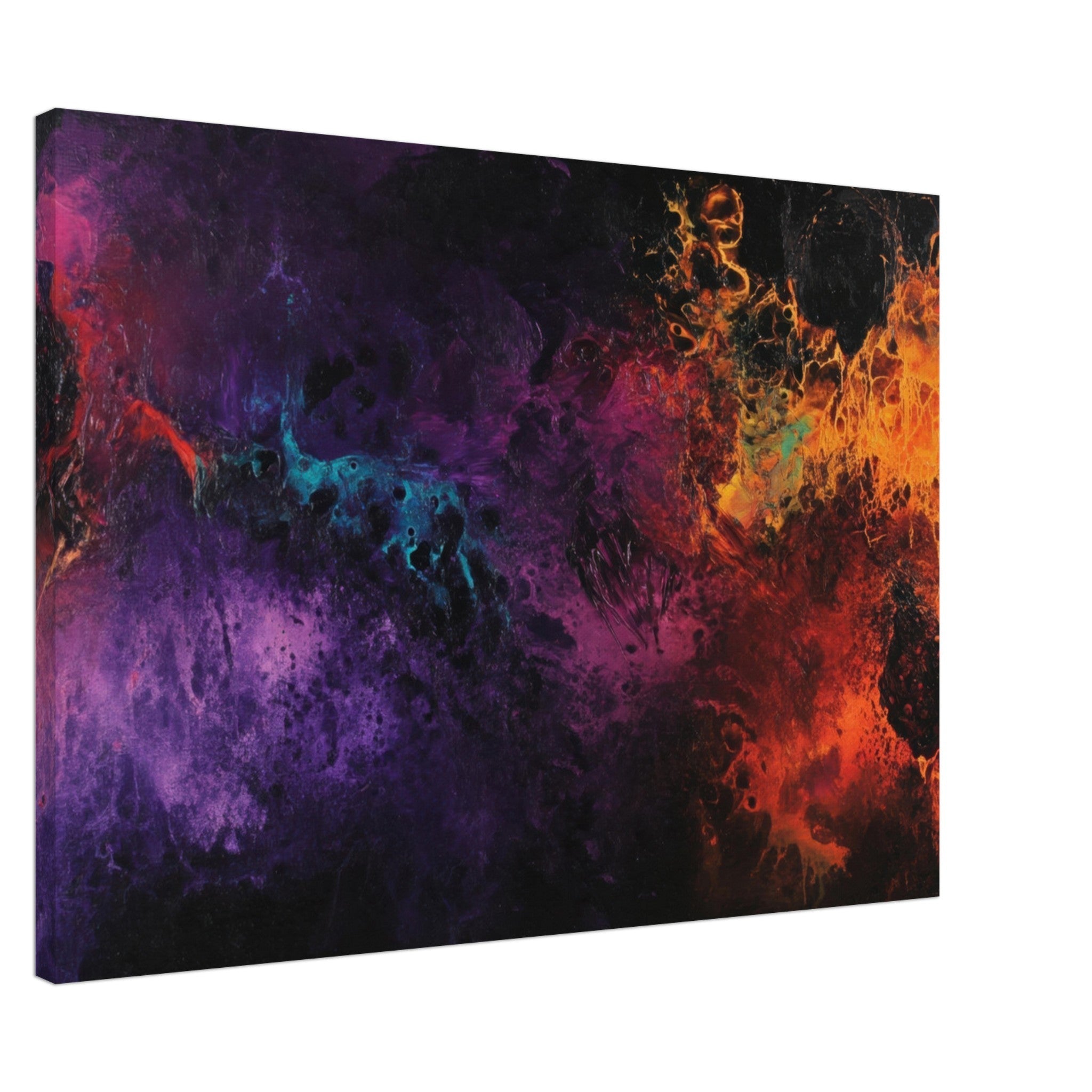 Canvas Landscape - Chromatic Abyss A dark infinite void punctured 4 - Shop Ai Art WebShop - Digital Art online Store