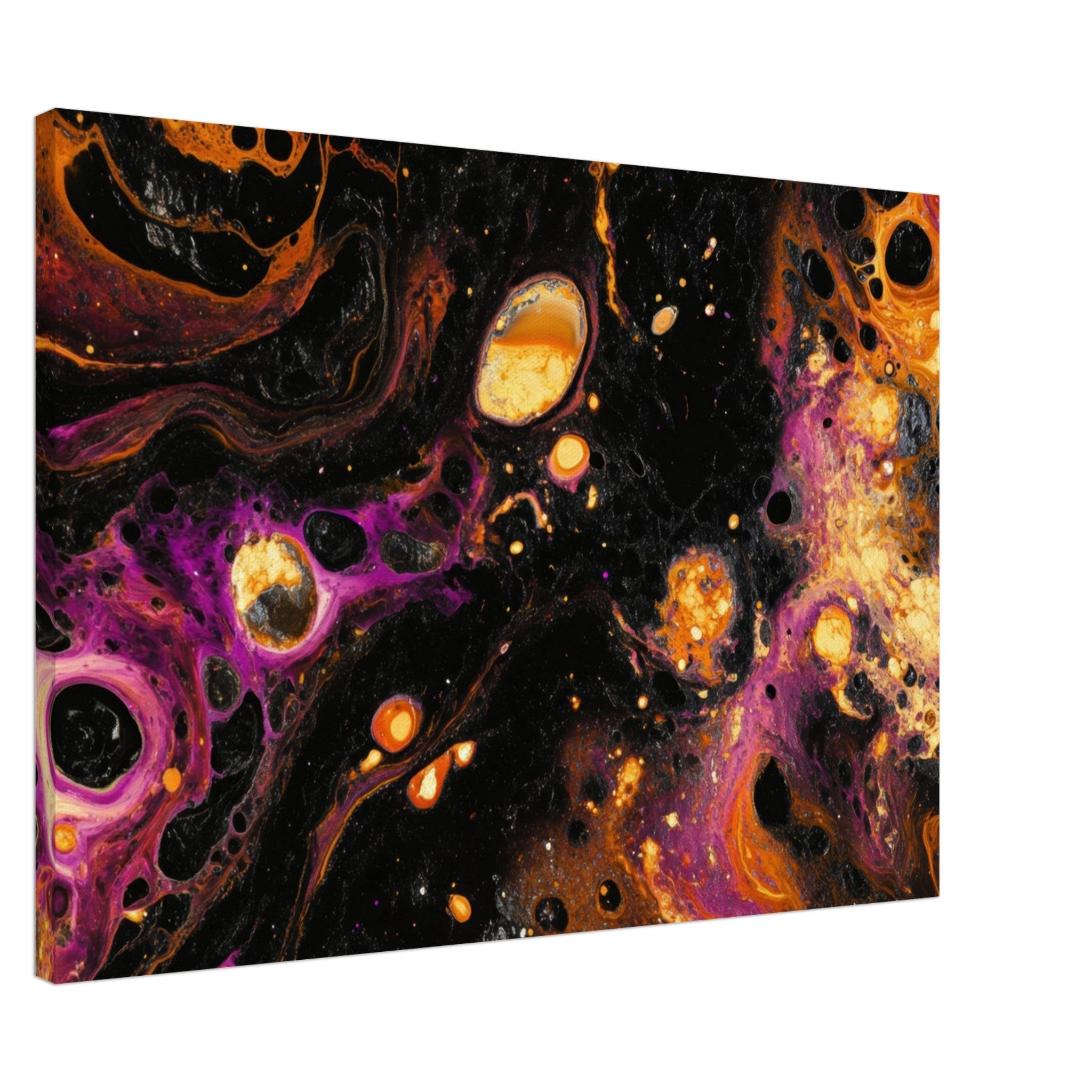 Canvas Landscape - Chromatic Abyss A dark infinite void punctured 7 - Shop Ai Art WebShop - Digital Art online Store