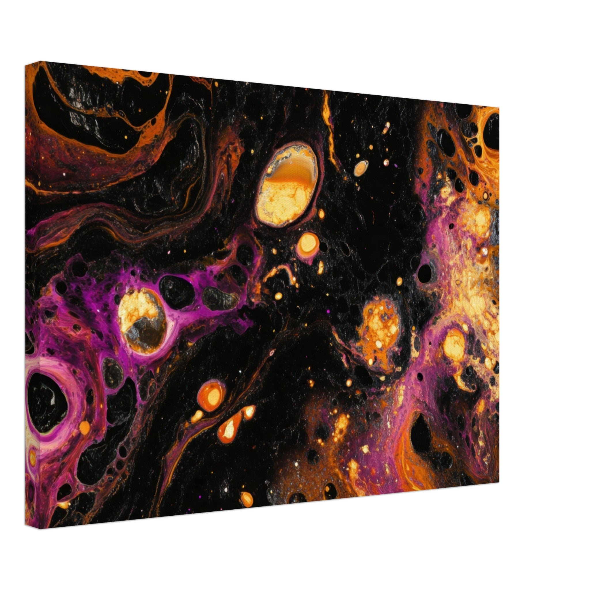 Canvas Landscape - Chromatic Abyss A dark infinite void punctured 7 - Shop Ai Art WebShop - Digital Art online Store