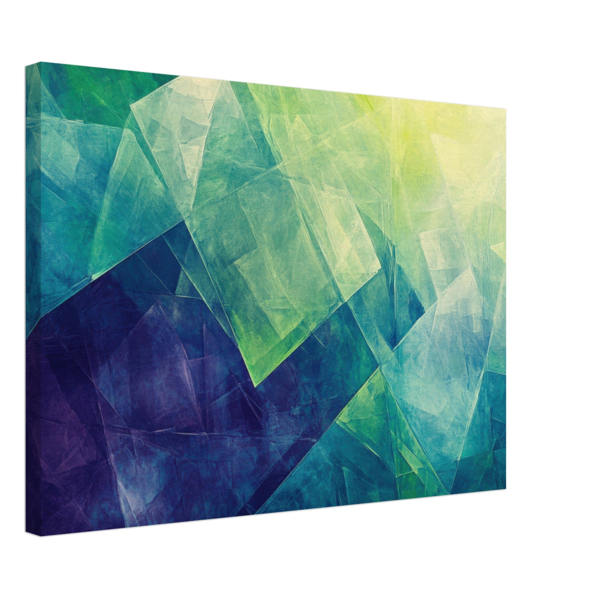 Canvas Landscape - Fractured Realities Shattered geometric patterns - Shop Ai Art WebShop - Digital Art online Store