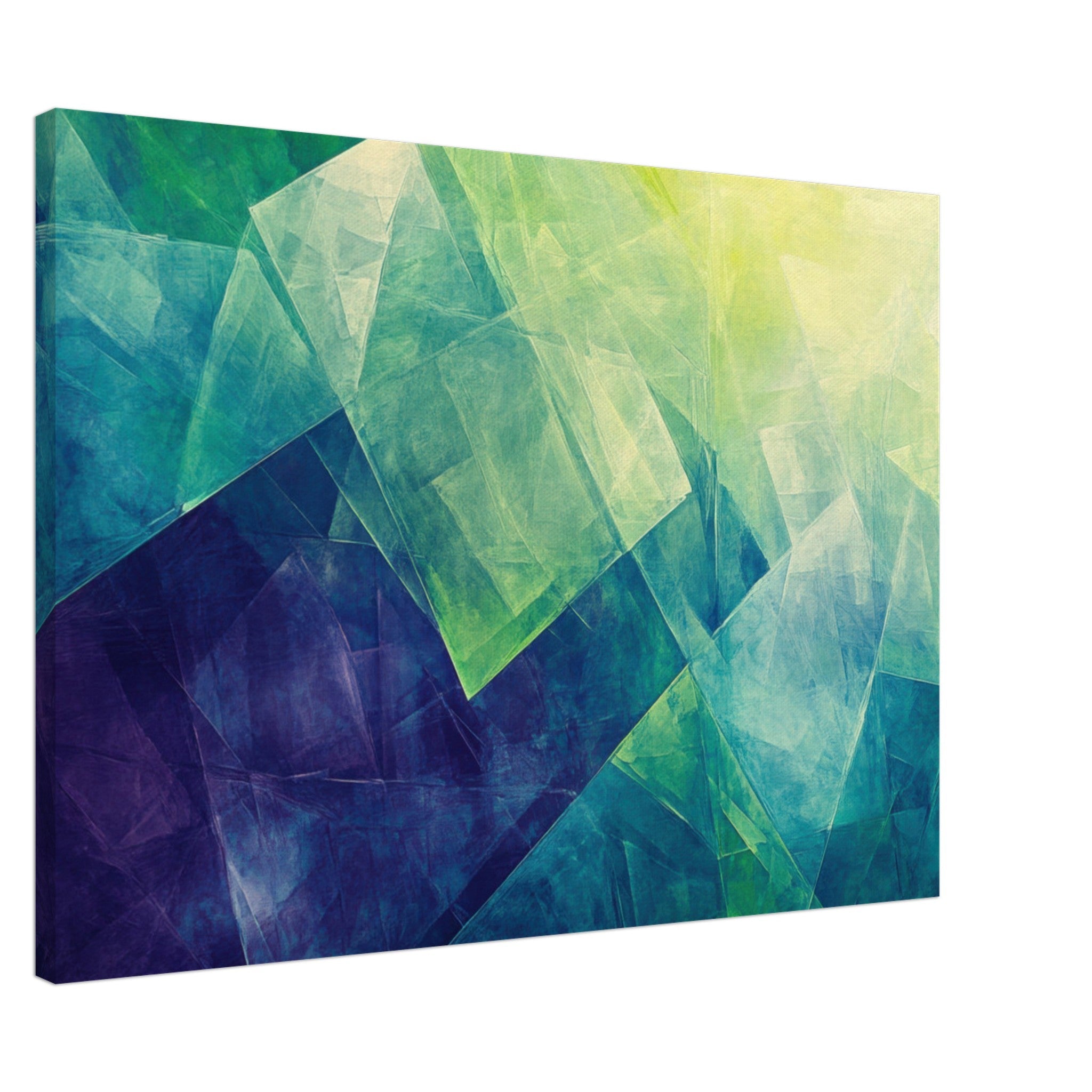 Canvas Landscape - Fractured Realities Shattered geometric patterns - Shop Ai Art WebShop - Digital Art online Store