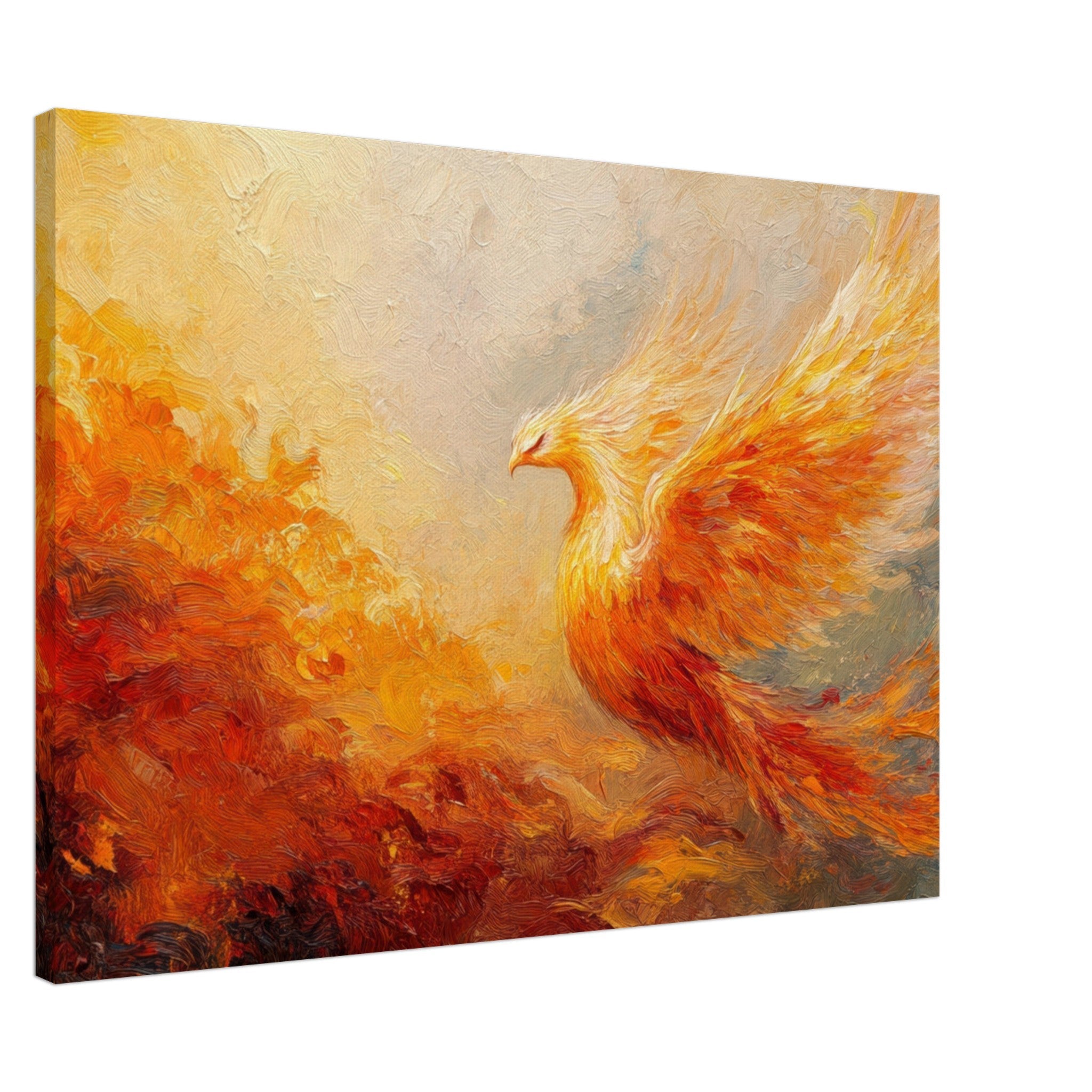 Canvas Landscape - Impressionist Phoenix Rebirth Impressionism Did 2 - Shop Ai Art WebShop - Digital Art online Store