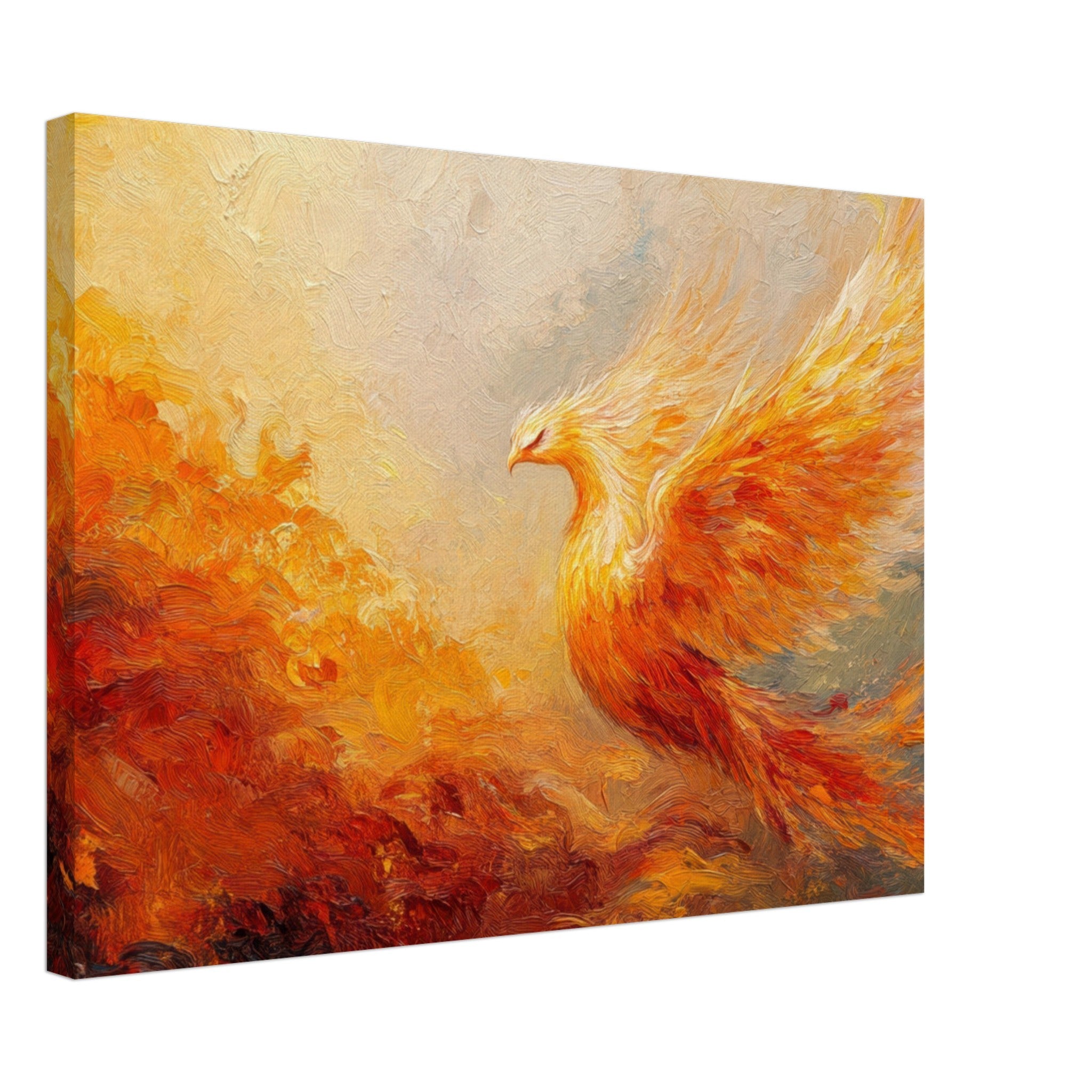 Canvas Landscape - Impressionist Phoenix Rebirth Impressionism Did 2 - Shop Ai Art WebShop - Digital Art online Store