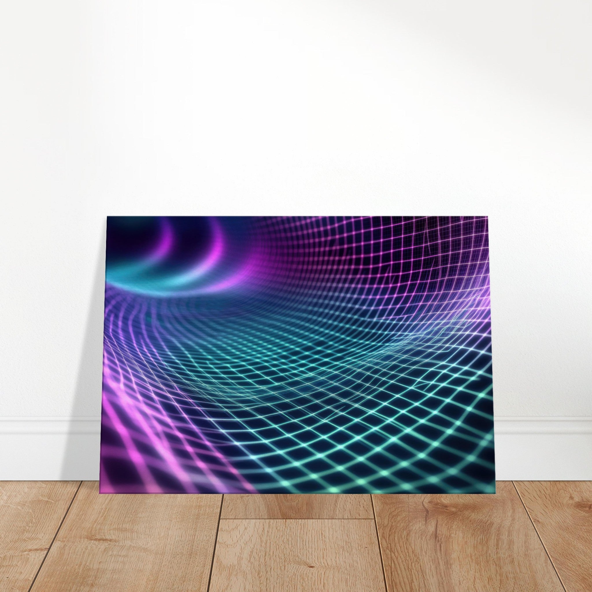 Canvas Landscape - Quantum Reverberation Cascading waves of transit 2 - Shop Ai Art WebShop - Digital Art online Store