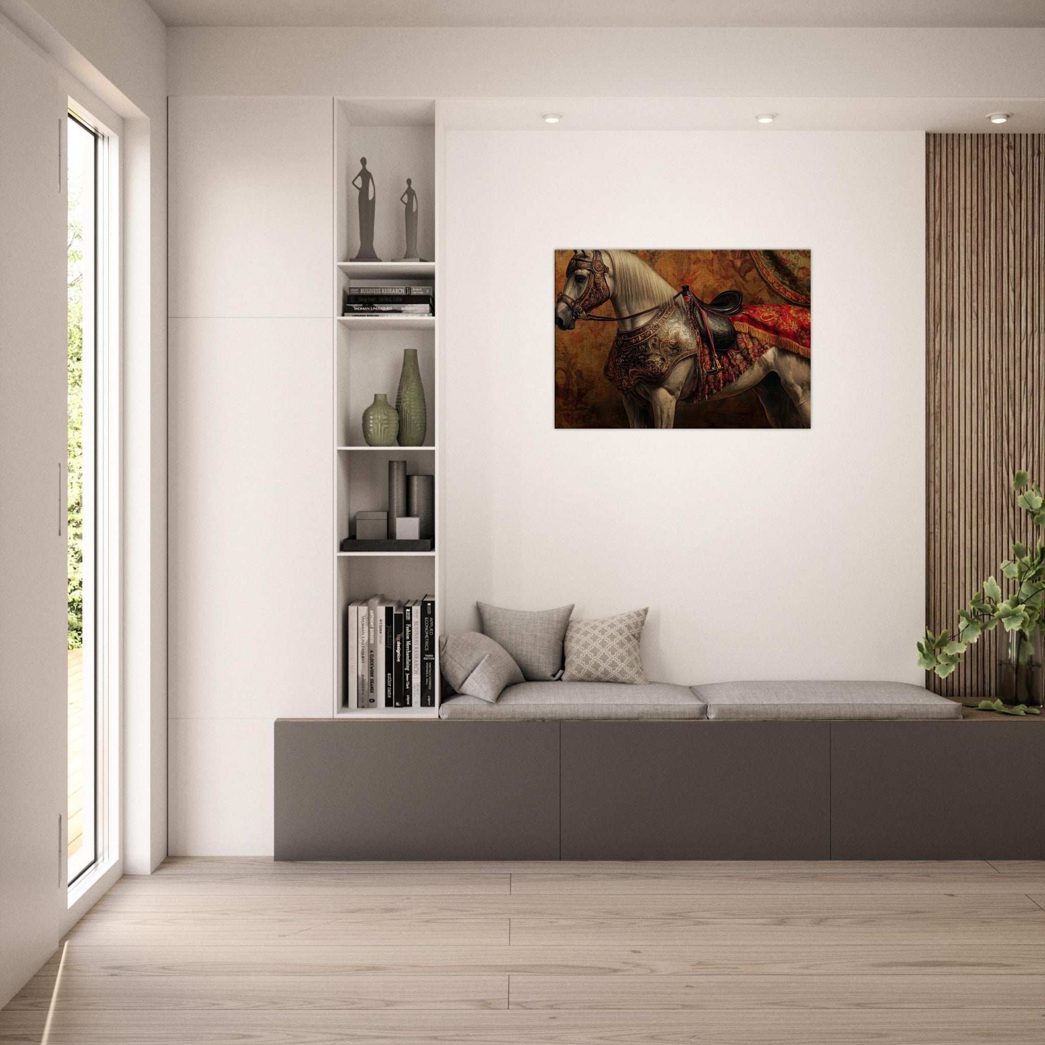 Canvas Landscape - Renaissance Portrait of a Noble Horse A dignified 2 - Shop Ai Art WebShop - Digital Art online Store