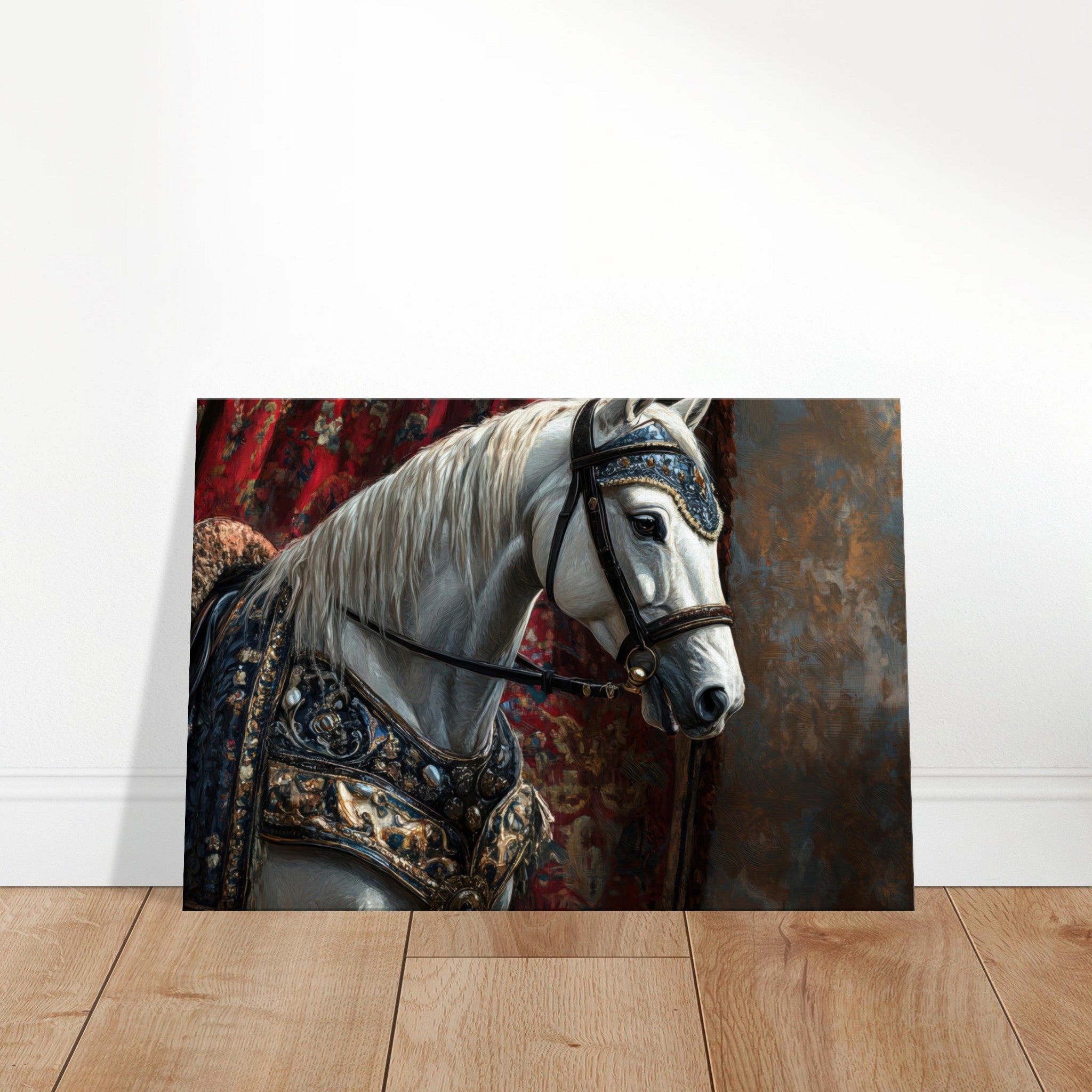 Canvas Landscape - Renaissance Portrait of a Noble Horse A dignified 6 - Shop Ai Art WebShop - Digital Art online Store