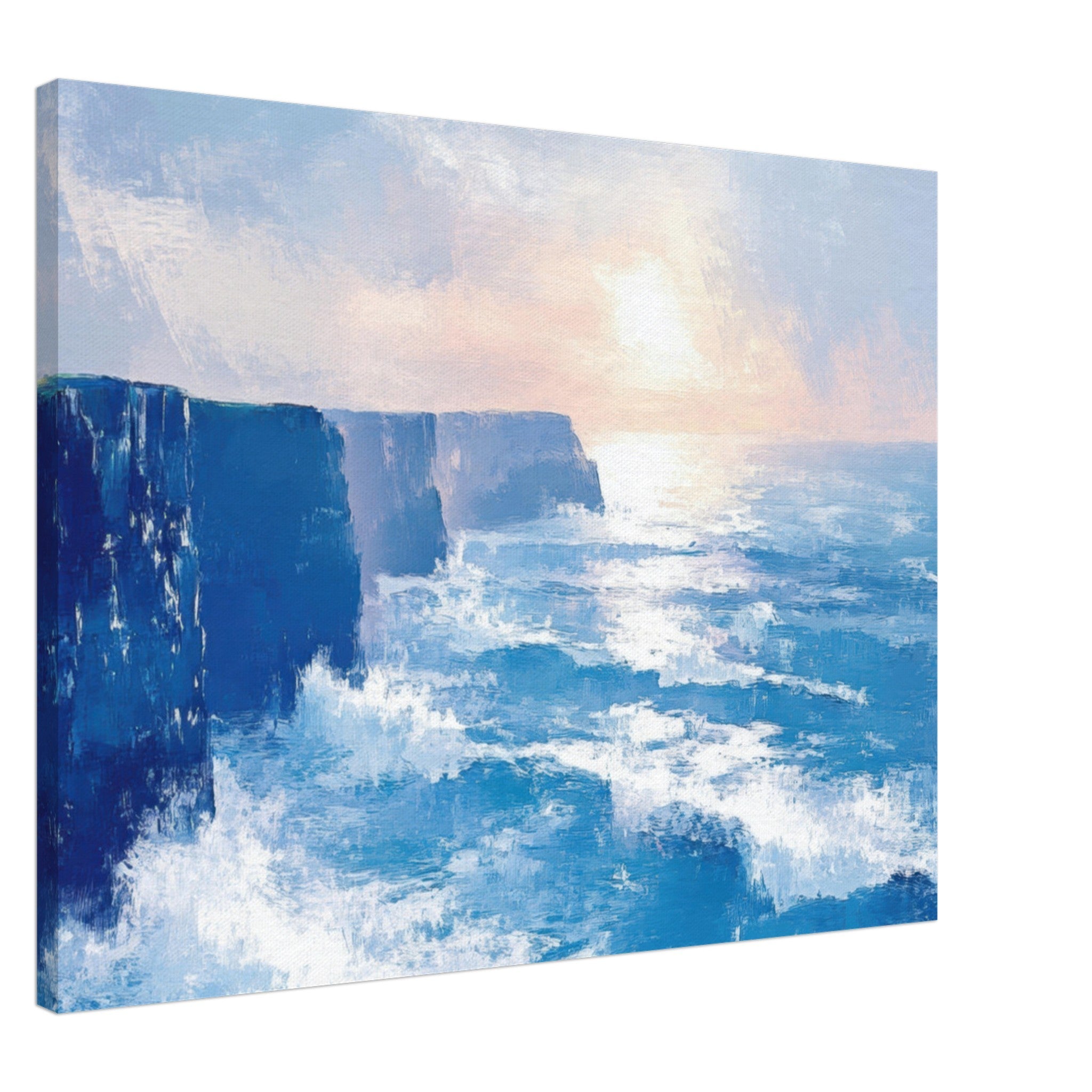 Canvas Landscape - Seaside Cliff at Sunrise A breathtaking Empress 2 - Shop Ai Art WebShop - Digital Art online Store