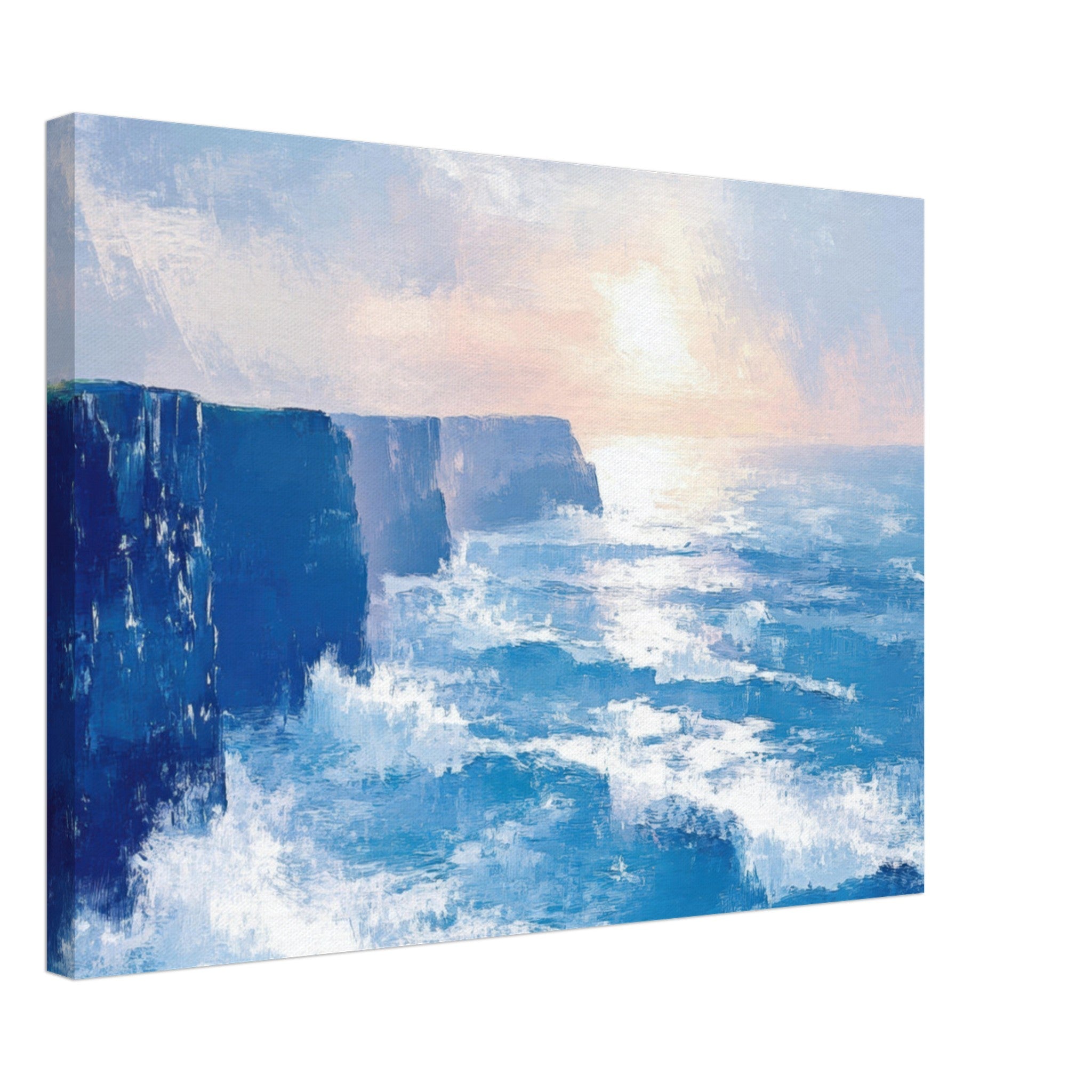 Canvas Landscape - Seaside Cliff at Sunrise A breathtaking Empress 2 - Shop Ai Art WebShop - Digital Art online Store