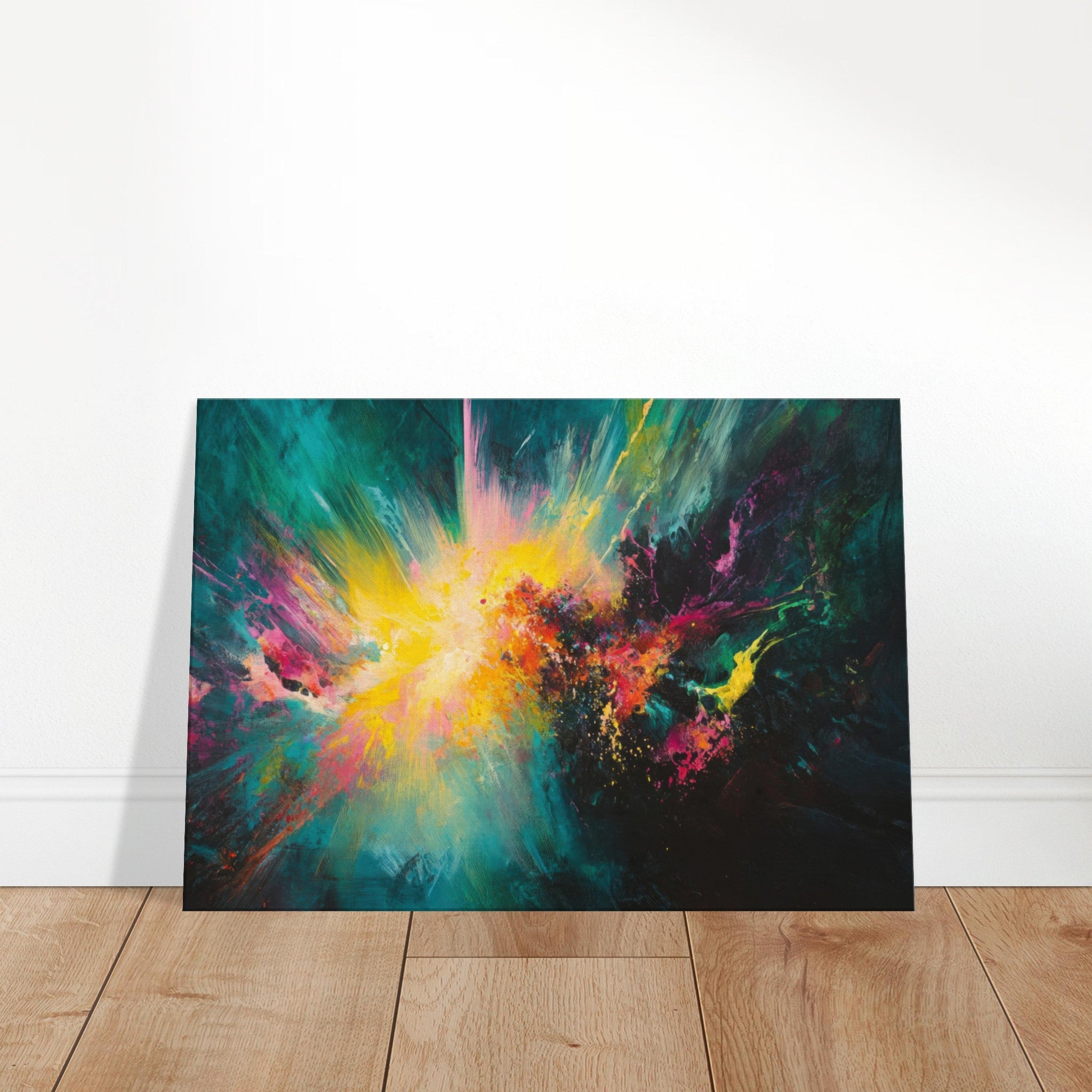 Canvas Landscape - Spectral Dissonance Razor - sharp angular forms - Shop Ai Art WebShop - Digital Art online Store