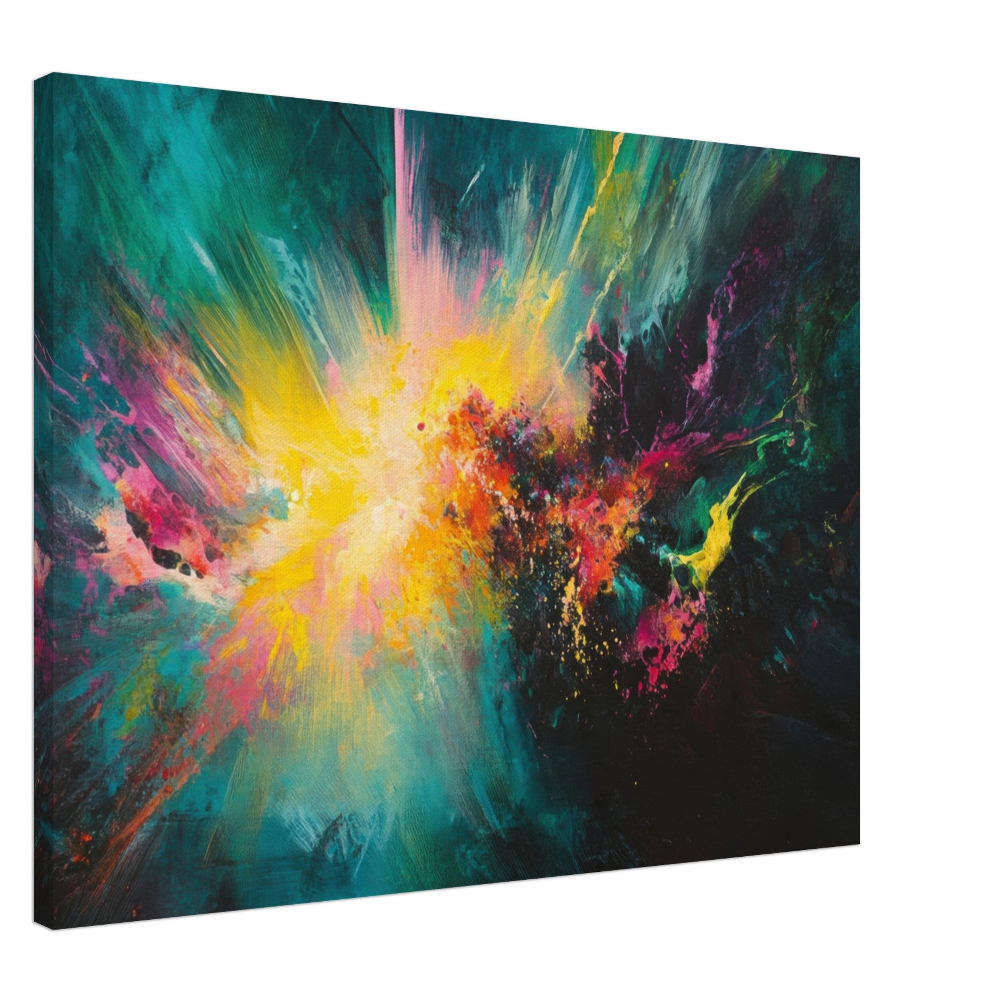 Canvas Landscape - Spectral Dissonance Razor - sharp angular forms - Shop Ai Art WebShop - Digital Art online Store