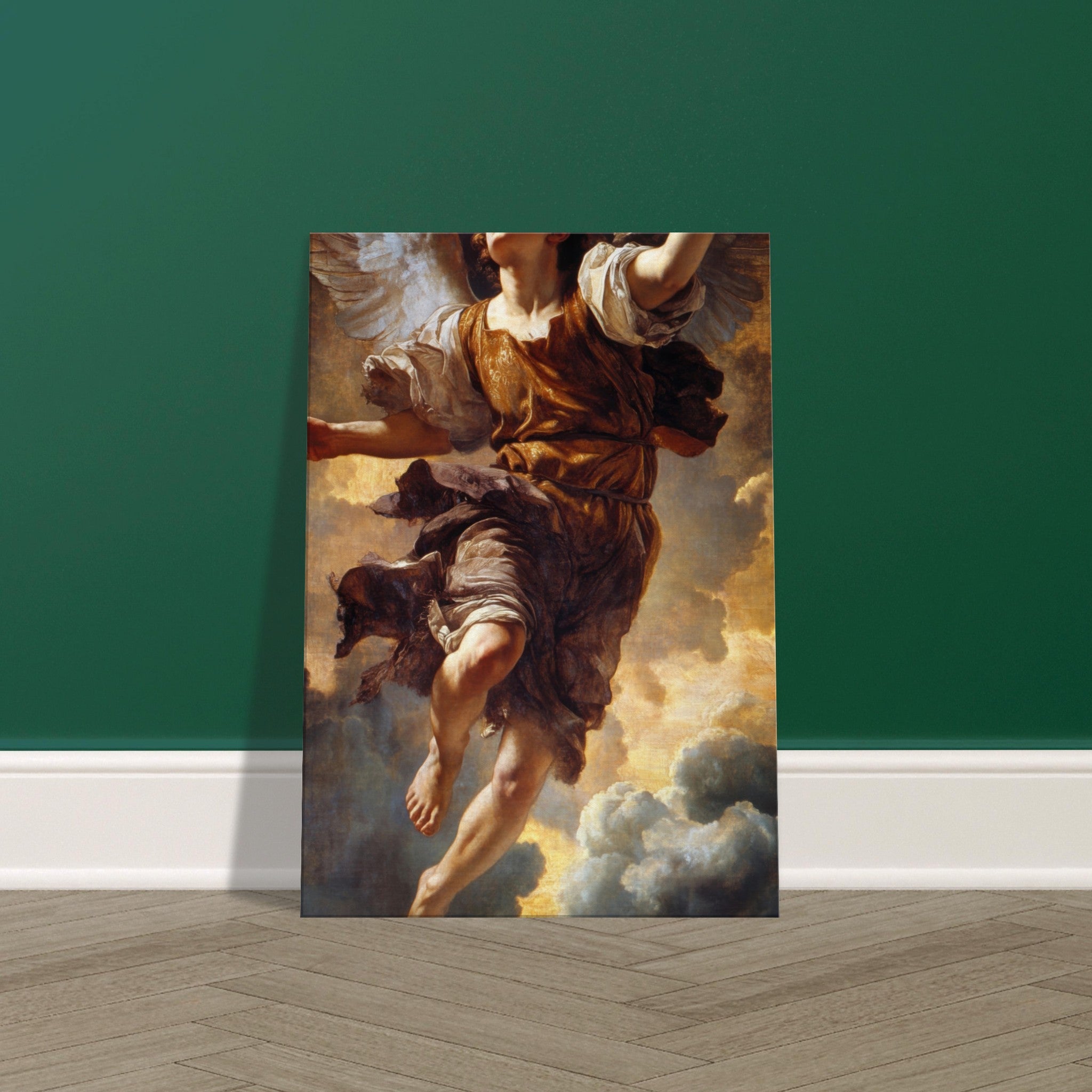 Canvas Portrait - The Fallen Angels Descent Baroque Mythological 2 - Shop Ai Art WebShop - Digital Art online Store