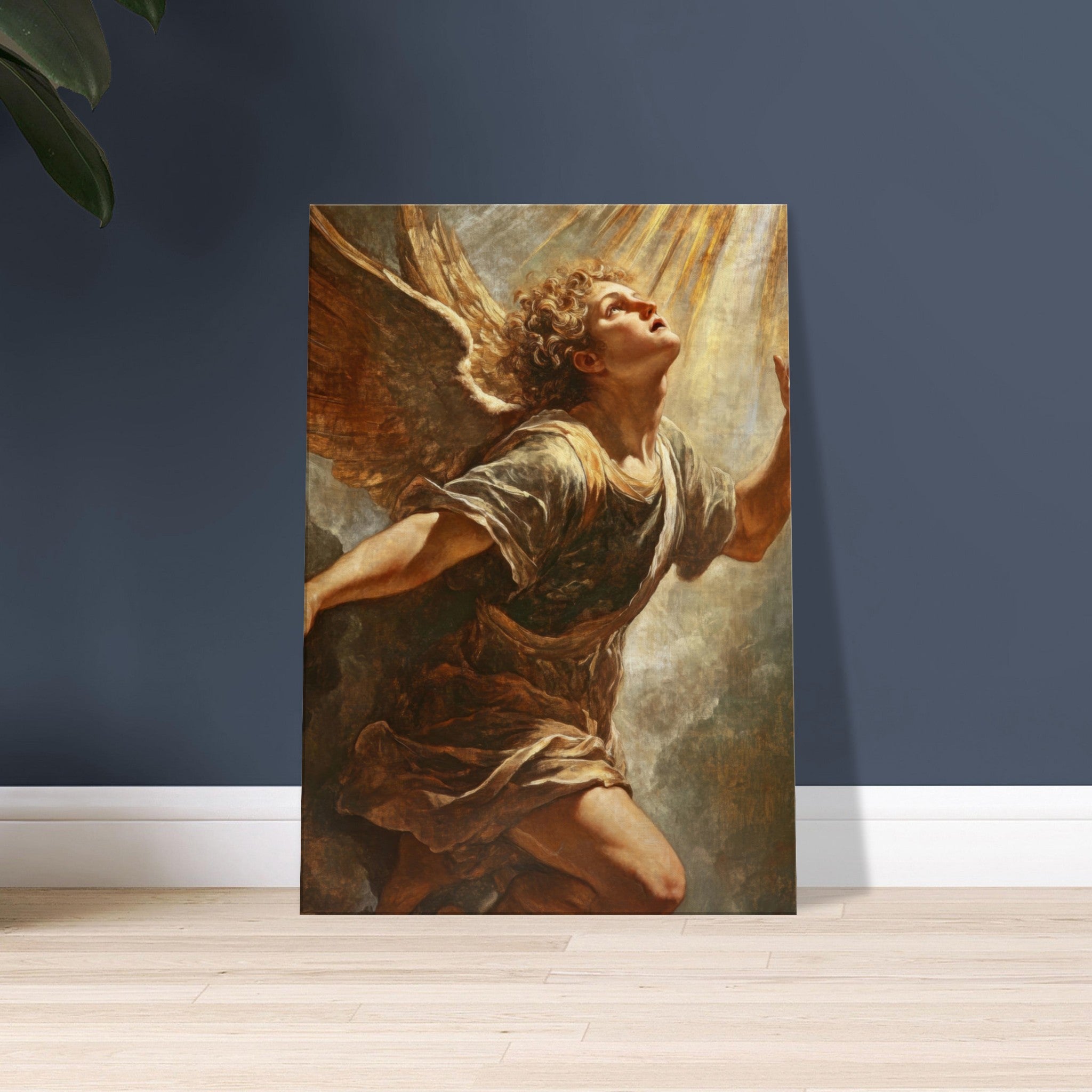 Canvas Portrait - The Fallen Angels Descent Baroque Mythological 4 - Shop Ai Art WebShop - Digital Art online Store