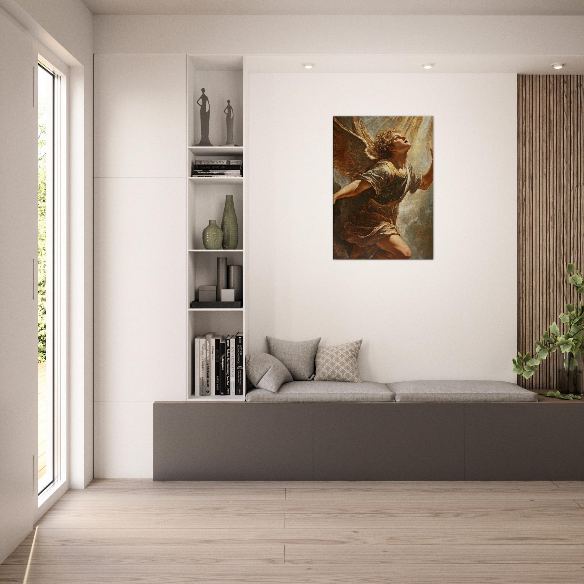 Canvas Portrait - The Fallen Angels Descent Baroque Mythological 4 - Shop Ai Art WebShop - Digital Art online Store