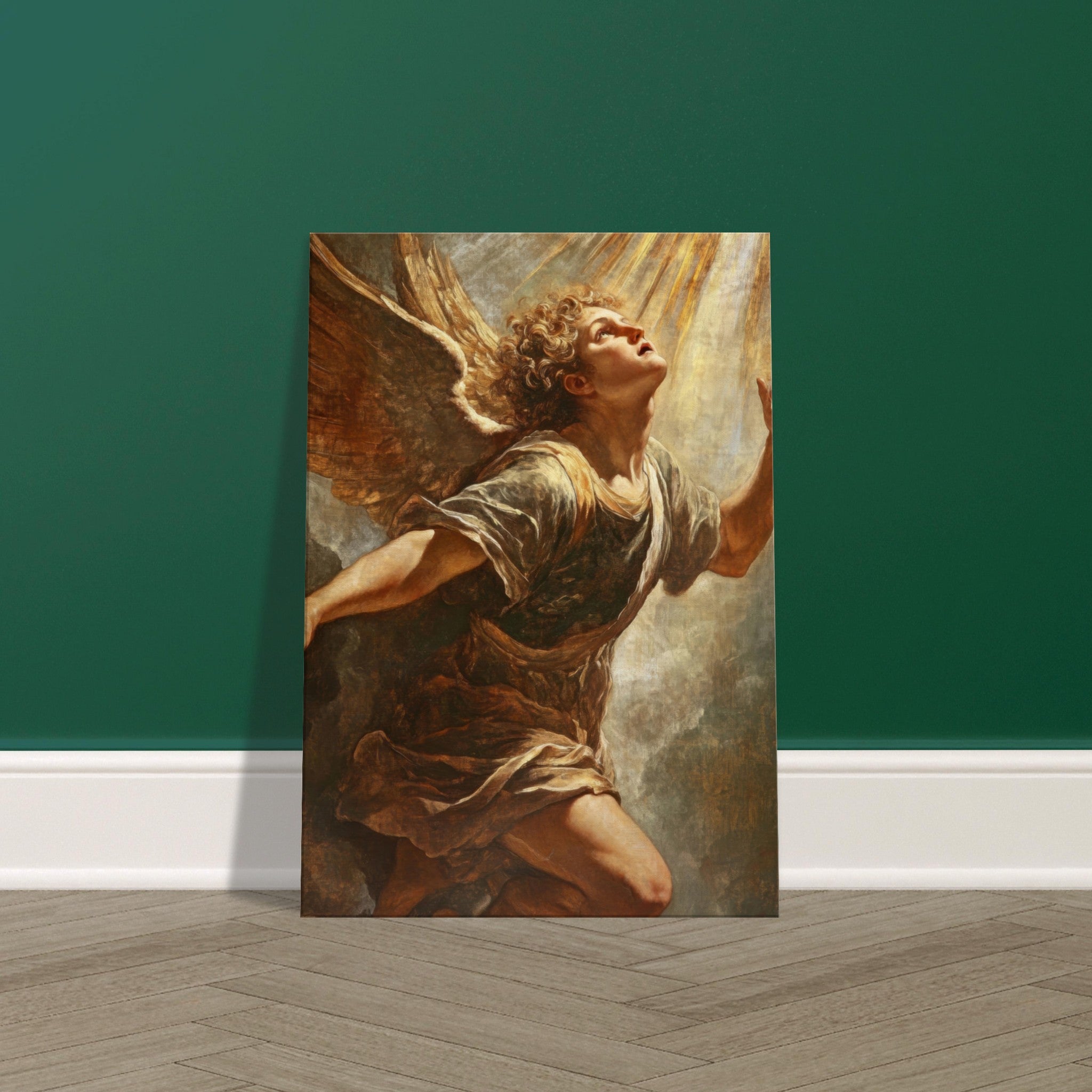 Canvas Portrait - The Fallen Angels Descent Baroque Mythological 4 - Shop Ai Art WebShop - Digital Art online Store