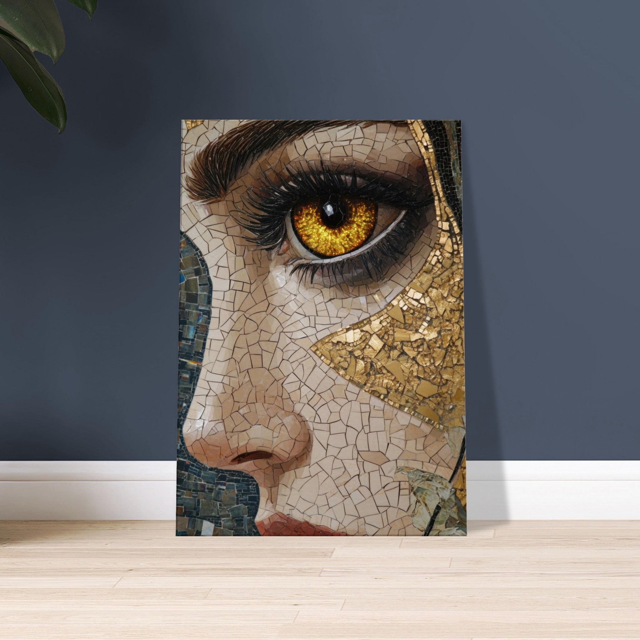 Canvas Portrait - The Oracles Forbidden Prophecy Byzantine Mosaic - Shop Ai Art WebShop - Digital Art online Store