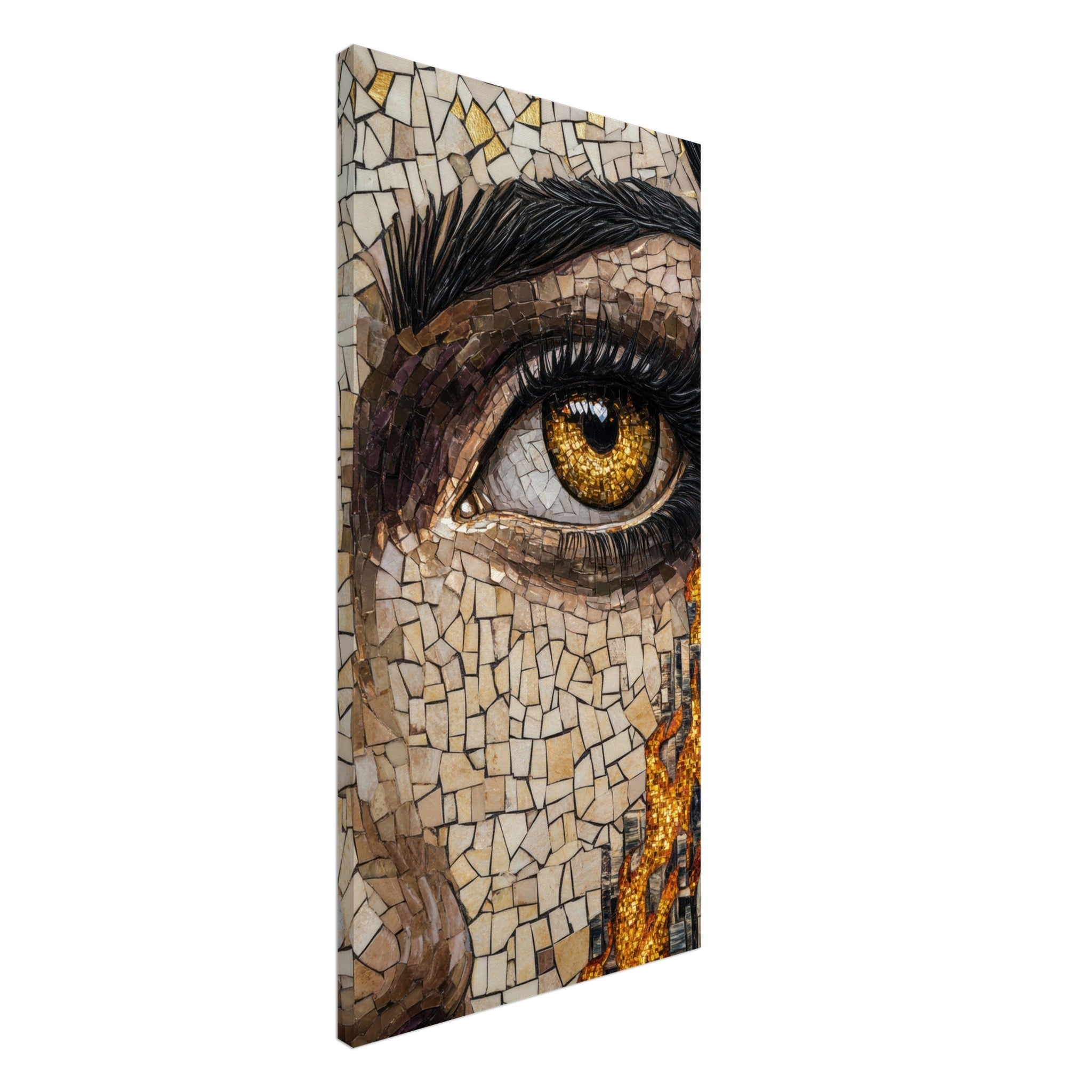 Canvas Portrait - The Oracles Forbidden Prophecy Byzantine Mosaic 2 - Shop Ai Art WebShop - Digital Art online Store