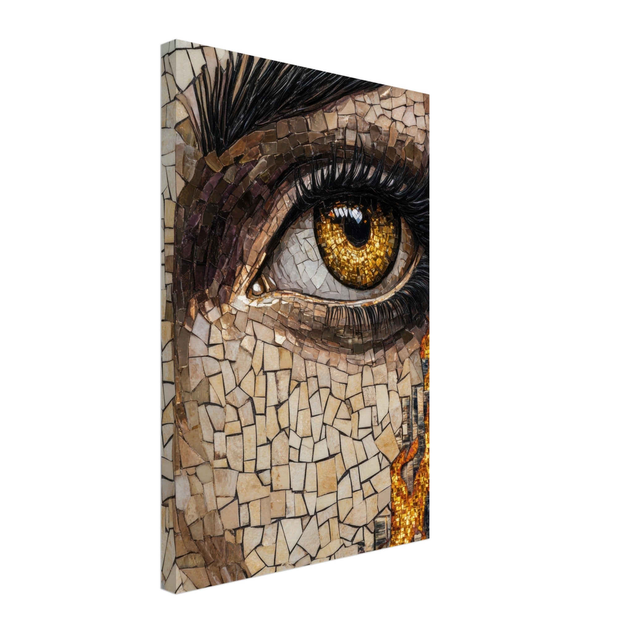 Canvas Portrait - The Oracles Forbidden Prophecy Byzantine Mosaic 2 - Shop Ai Art WebShop - Digital Art online Store
