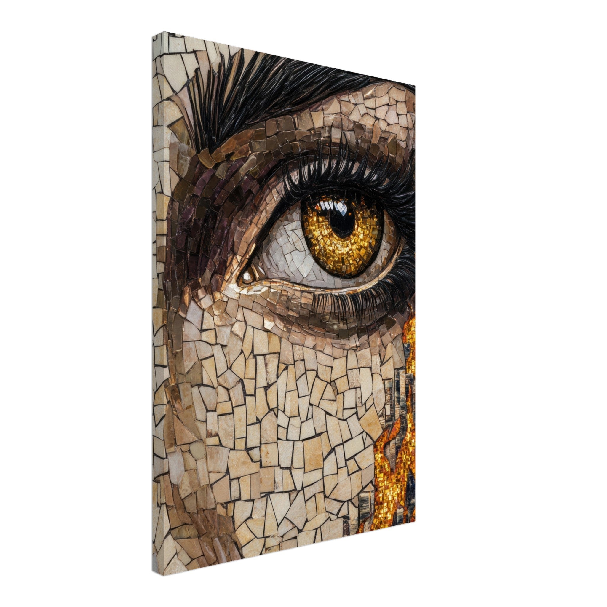 Canvas Portrait - The Oracles Forbidden Prophecy Byzantine Mosaic 2 - Shop Ai Art WebShop - Digital Art online Store