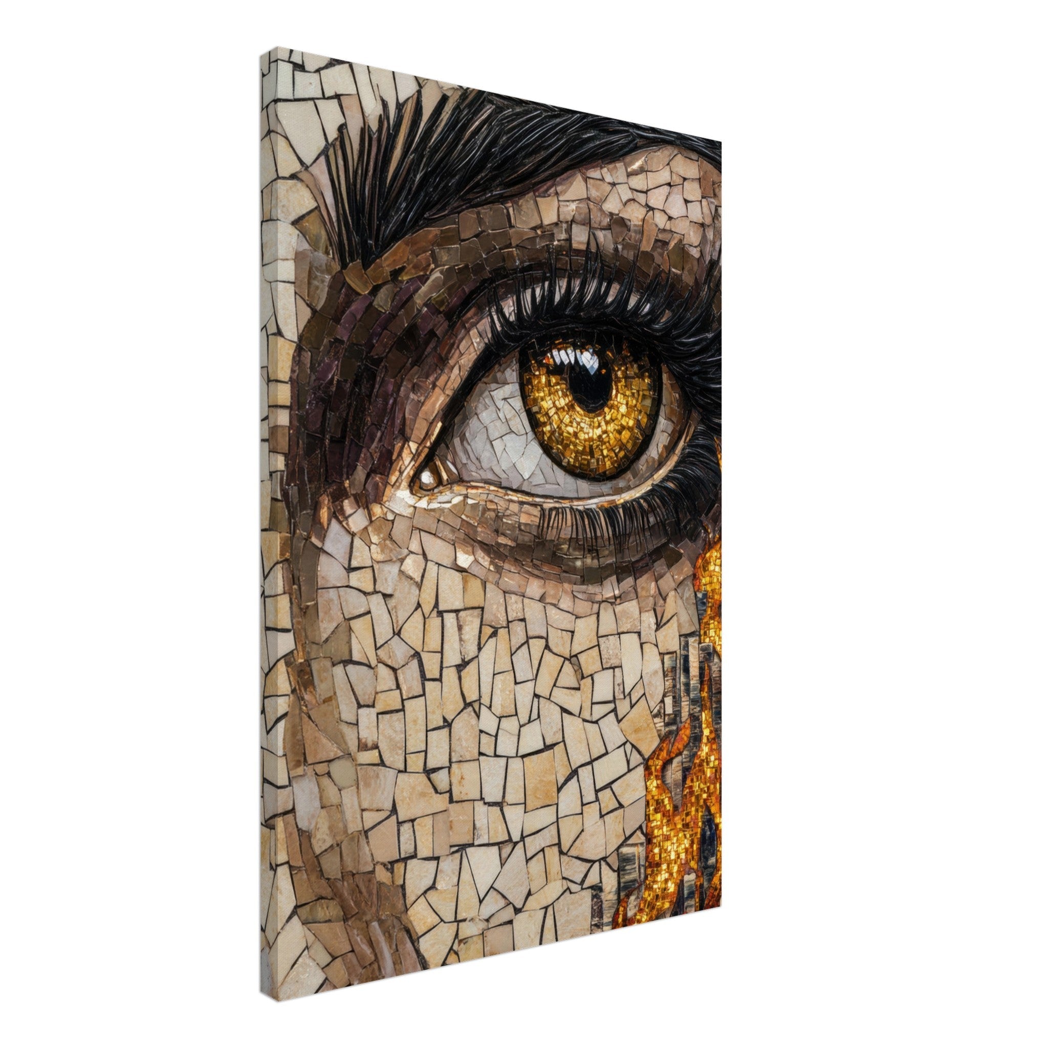 Canvas Portrait - The Oracles Forbidden Prophecy Byzantine Mosaic 2 - Shop Ai Art WebShop - Digital Art online Store