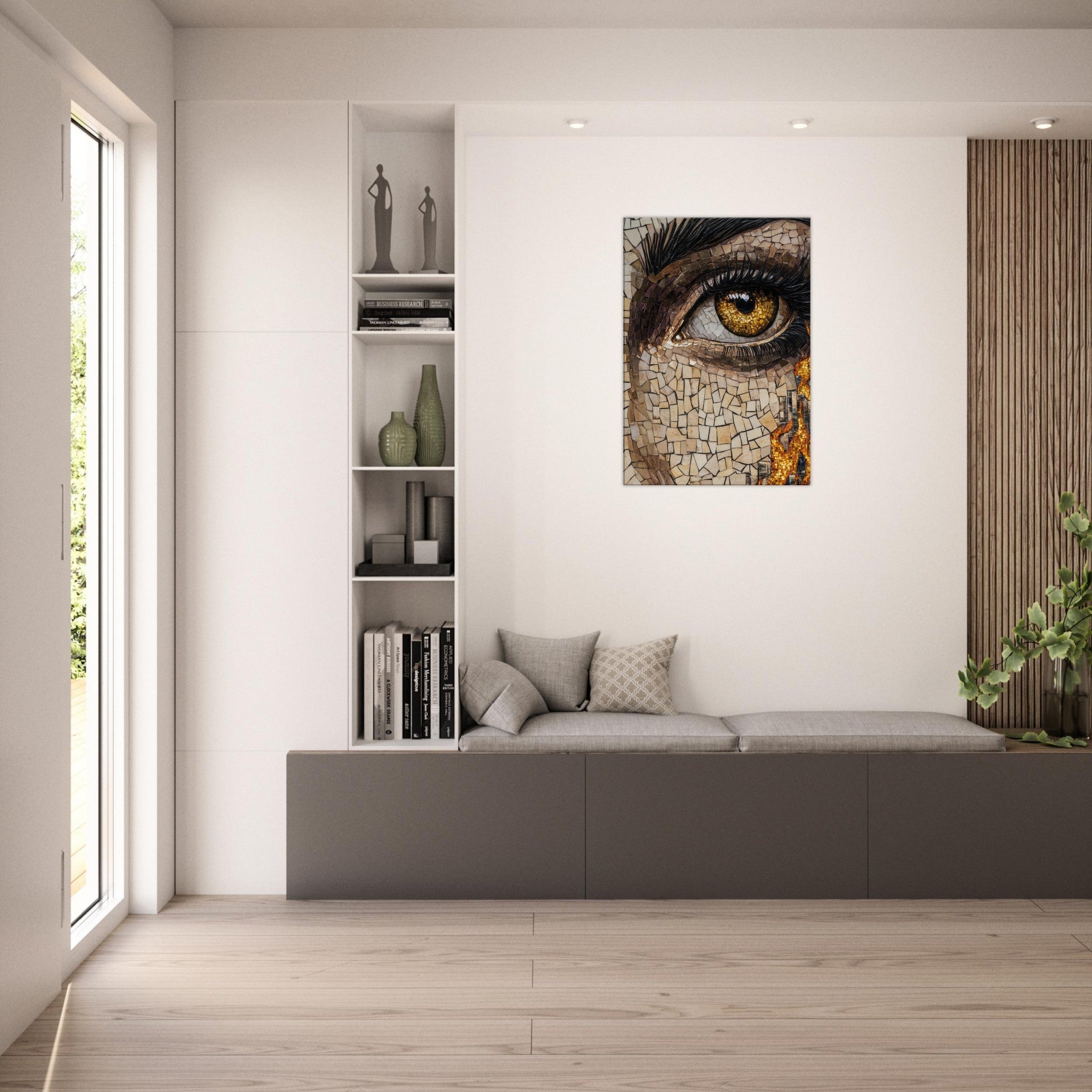 Canvas Portrait - The Oracles Forbidden Prophecy Byzantine Mosaic 2 - Shop Ai Art WebShop - Digital Art online Store