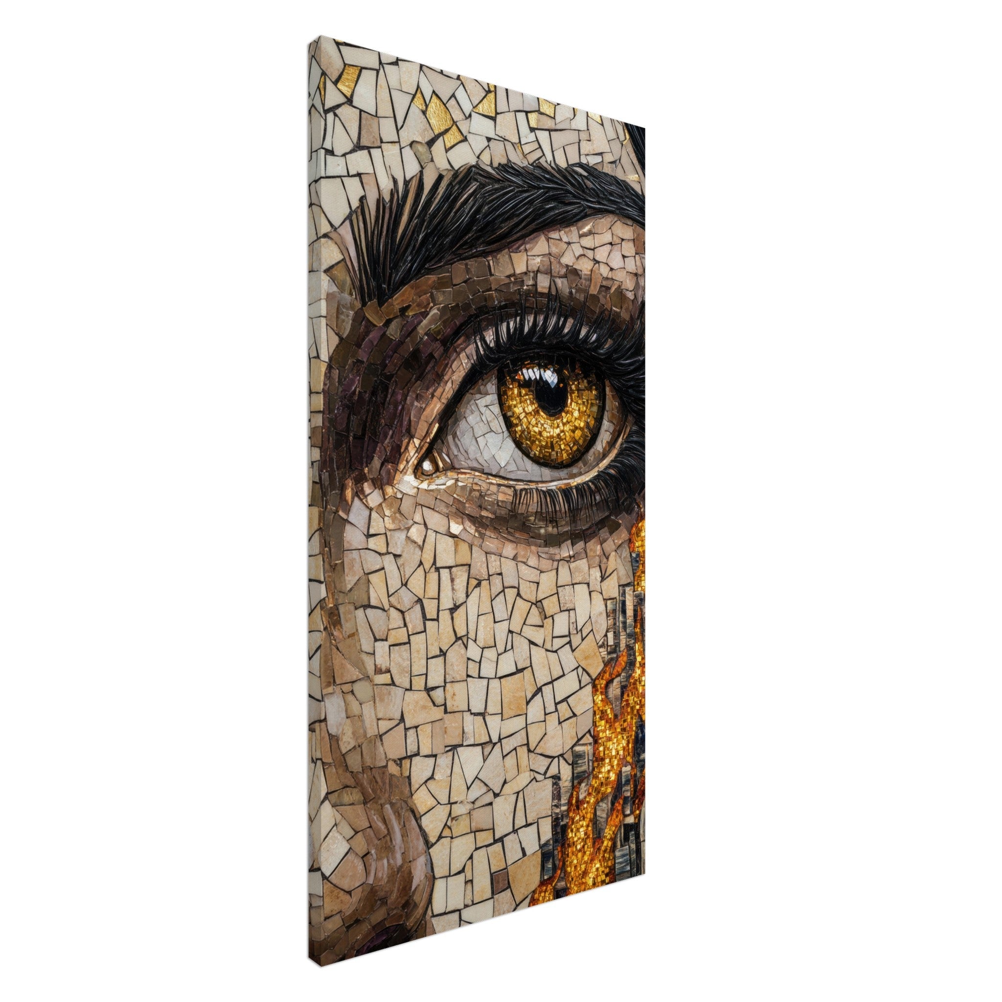 Canvas Portrait - The Oracles Forbidden Prophecy Byzantine Mosaic 2 - Shop Ai Art WebShop - Digital Art online Store