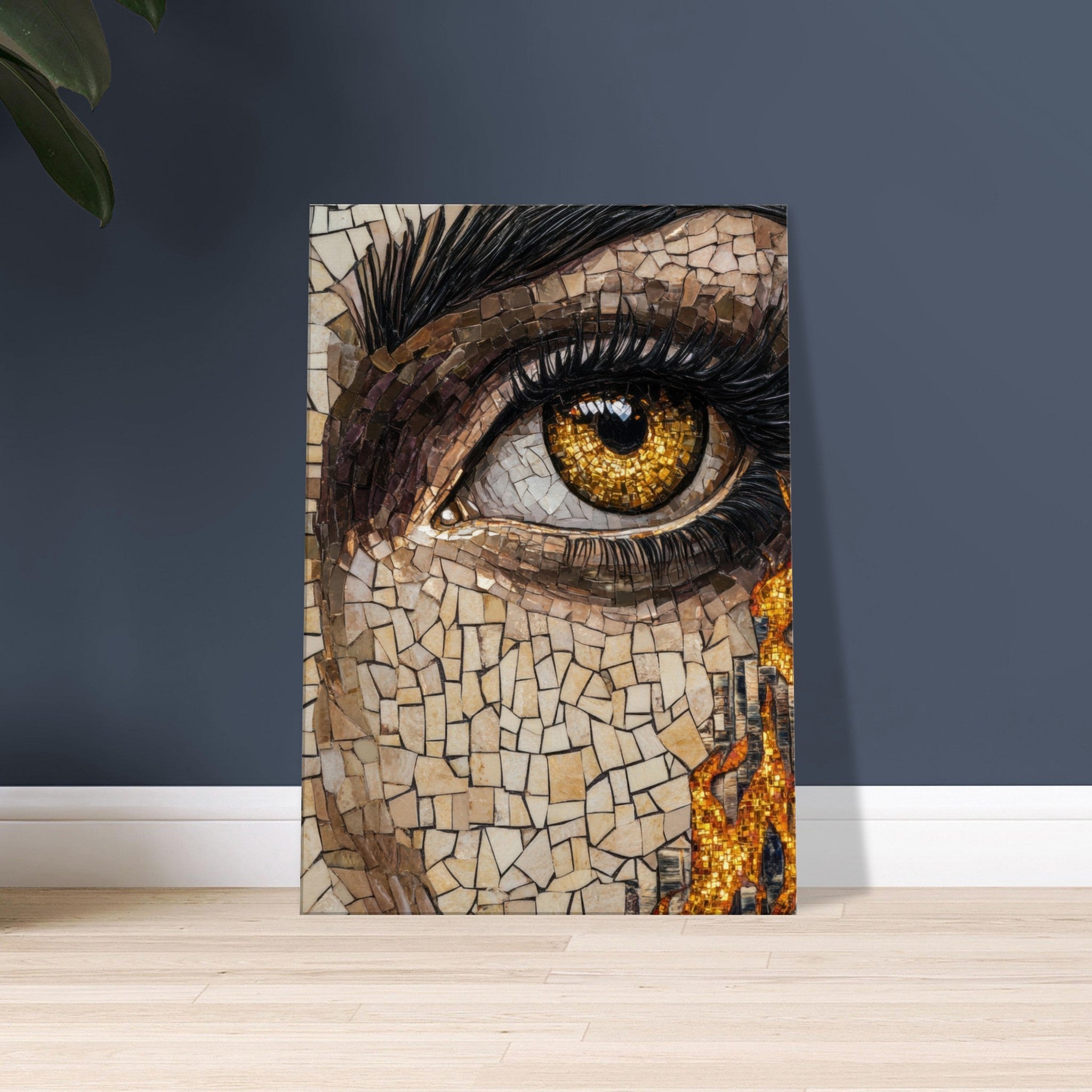 Canvas Portrait - The Oracles Forbidden Prophecy Byzantine Mosaic 2 - Shop Ai Art WebShop - Digital Art online Store