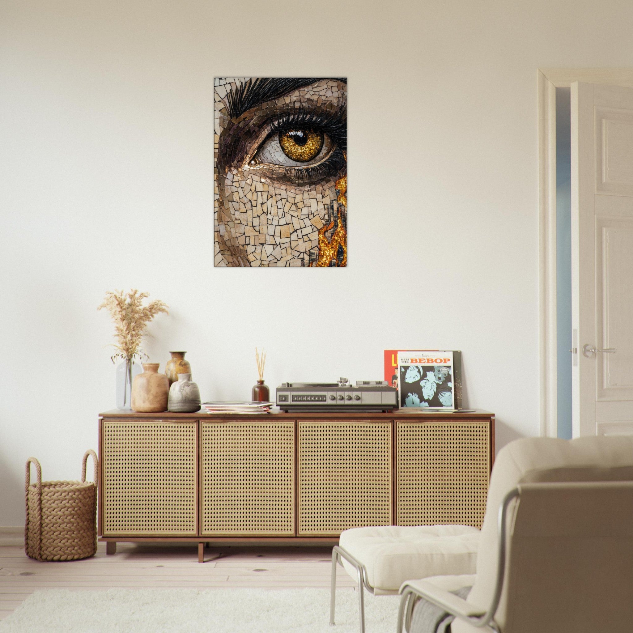 Canvas Portrait - The Oracles Forbidden Prophecy Byzantine Mosaic 2 - Shop Ai Art WebShop - Digital Art online Store