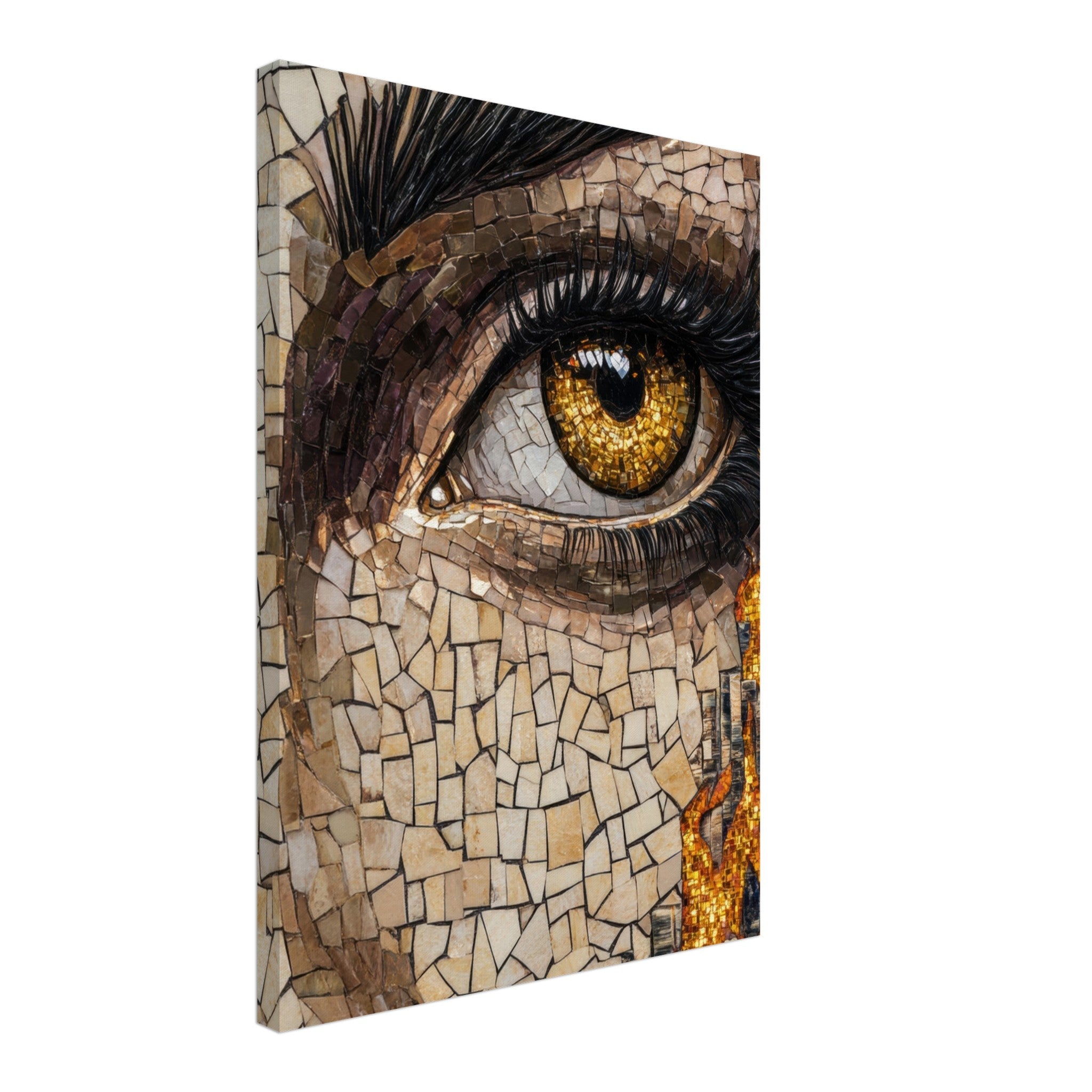 Canvas Portrait - The Oracles Forbidden Prophecy Byzantine Mosaic 2 - Shop Ai Art WebShop - Digital Art online Store