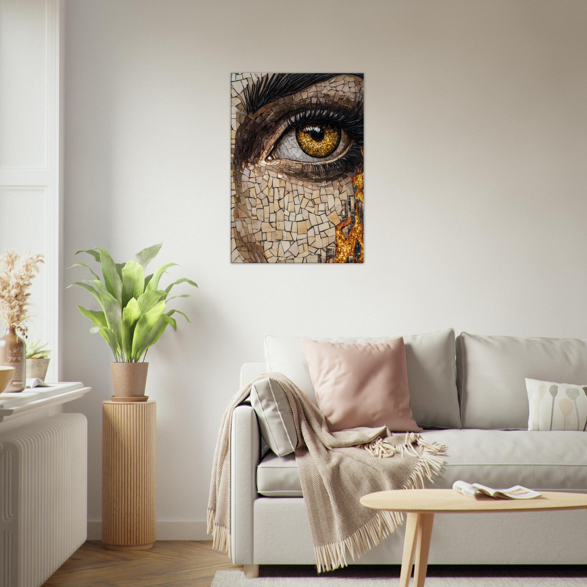 Canvas Portrait - The Oracles Forbidden Prophecy Byzantine Mosaic 2 - Shop Ai Art WebShop - Digital Art online Store