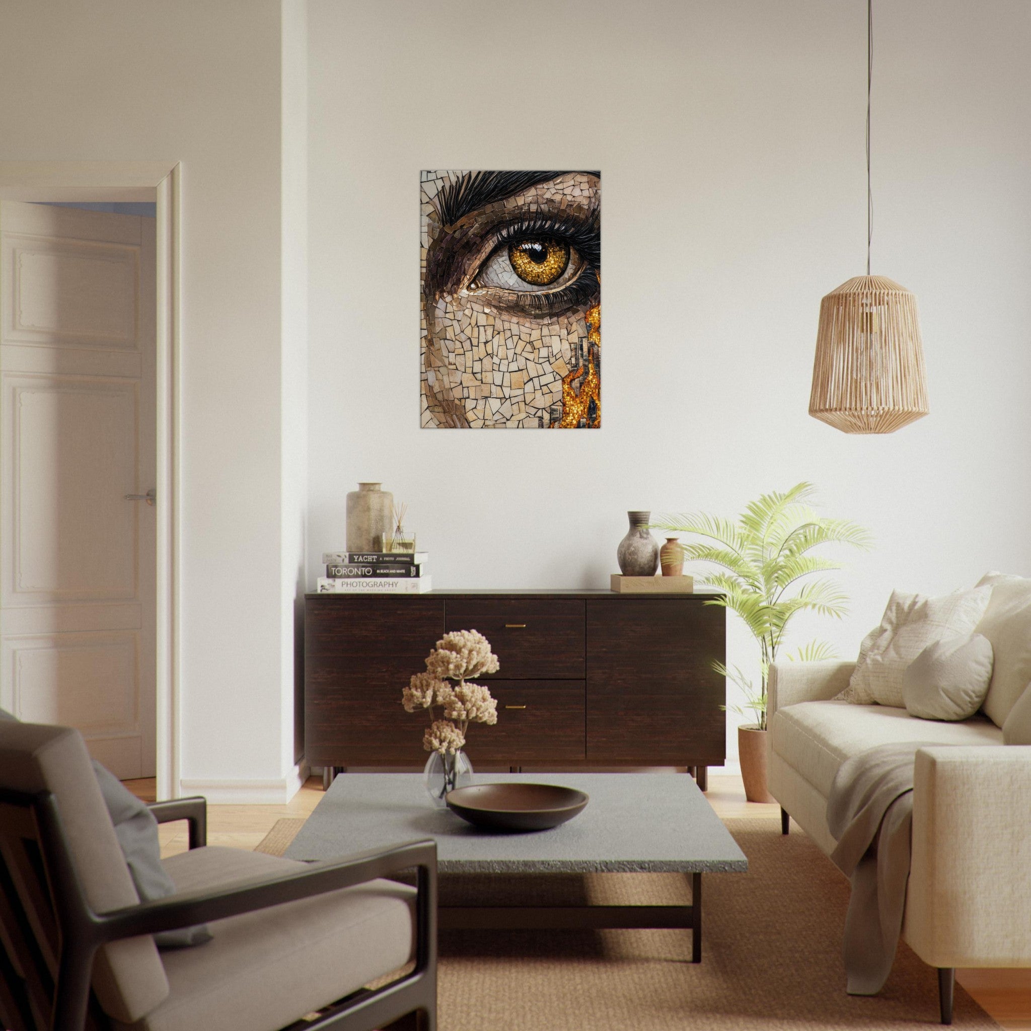 Canvas Portrait - The Oracles Forbidden Prophecy Byzantine Mosaic 2 - Shop Ai Art WebShop - Digital Art online Store