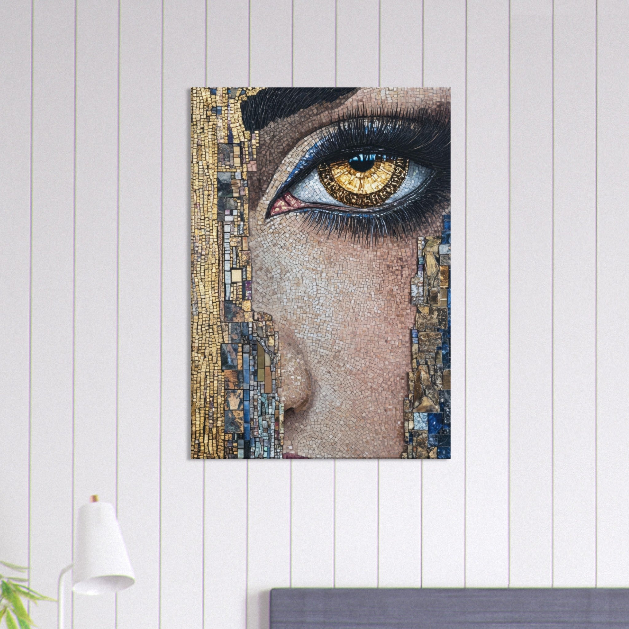 Canvas Portrait - The Oracles Forbidden Prophecy Byzantine Mosaic 6 - Shop Ai Art WebShop - Digital Art online Store