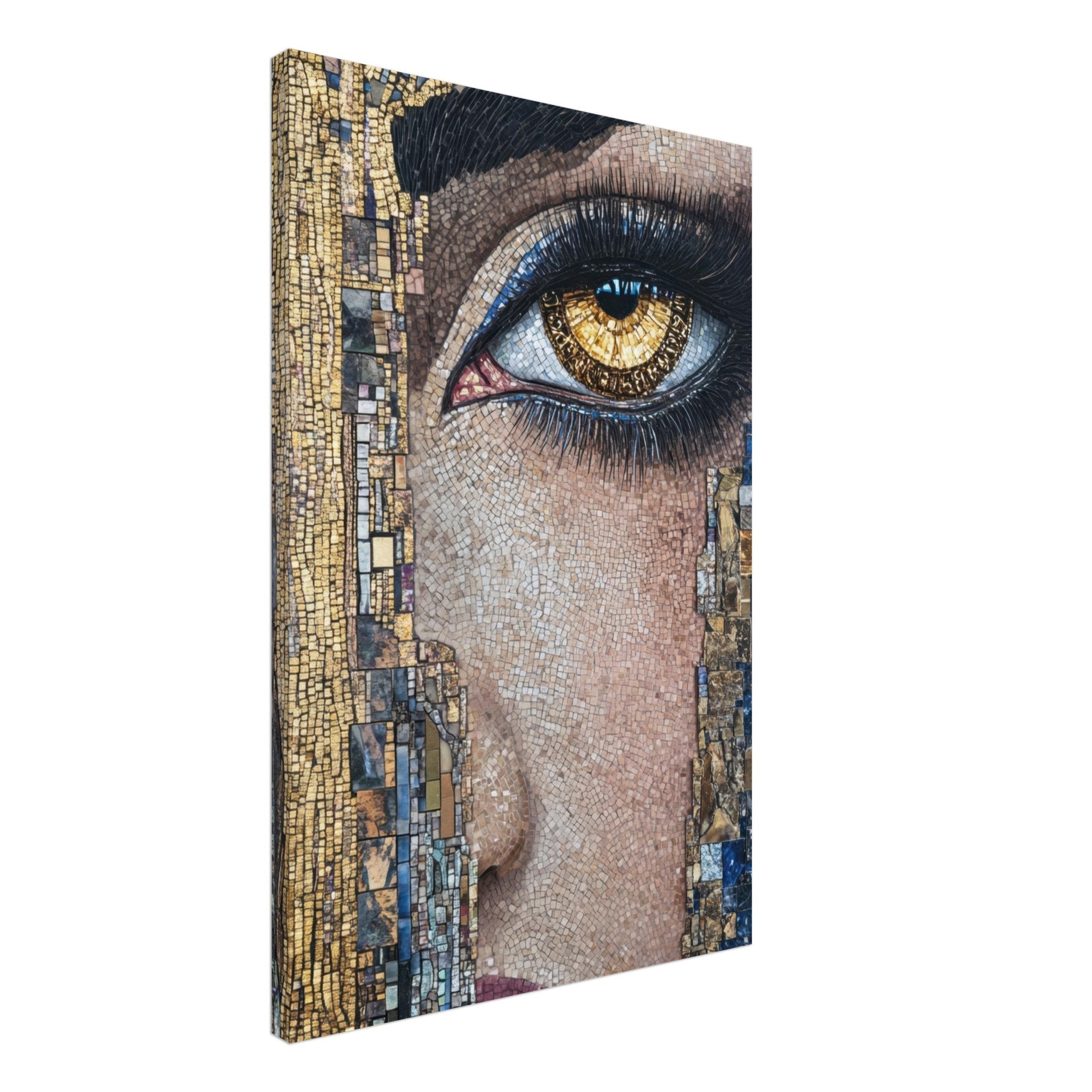 Canvas Portrait - The Oracles Forbidden Prophecy Byzantine Mosaic 6 - Shop Ai Art WebShop - Digital Art online Store