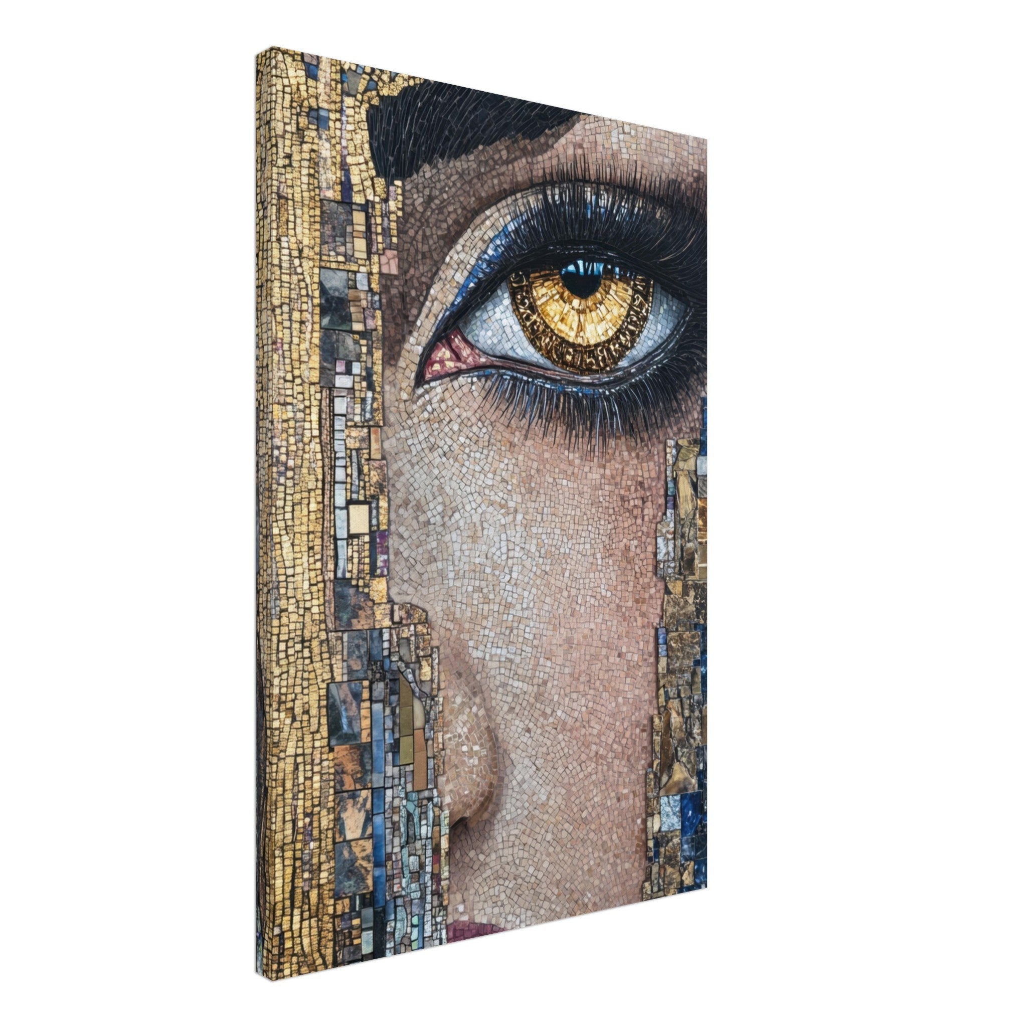 Canvas Portrait - The Oracles Forbidden Prophecy Byzantine Mosaic 6 - Shop Ai Art WebShop - Digital Art online Store